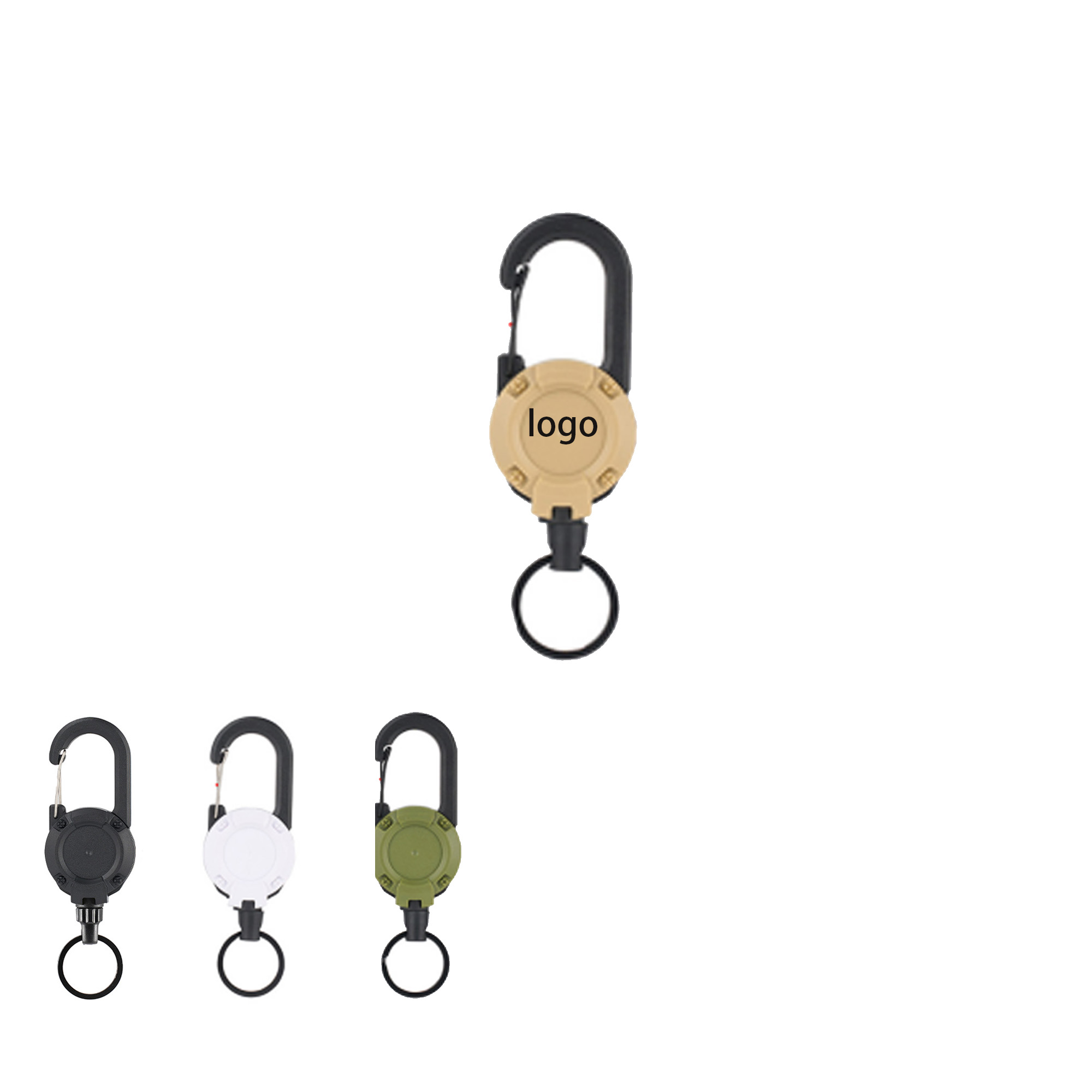Retractable Carabiner Badge Holder