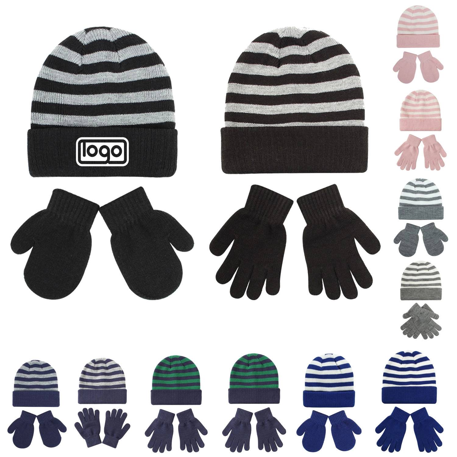 Toddler Hat and Gloves Set