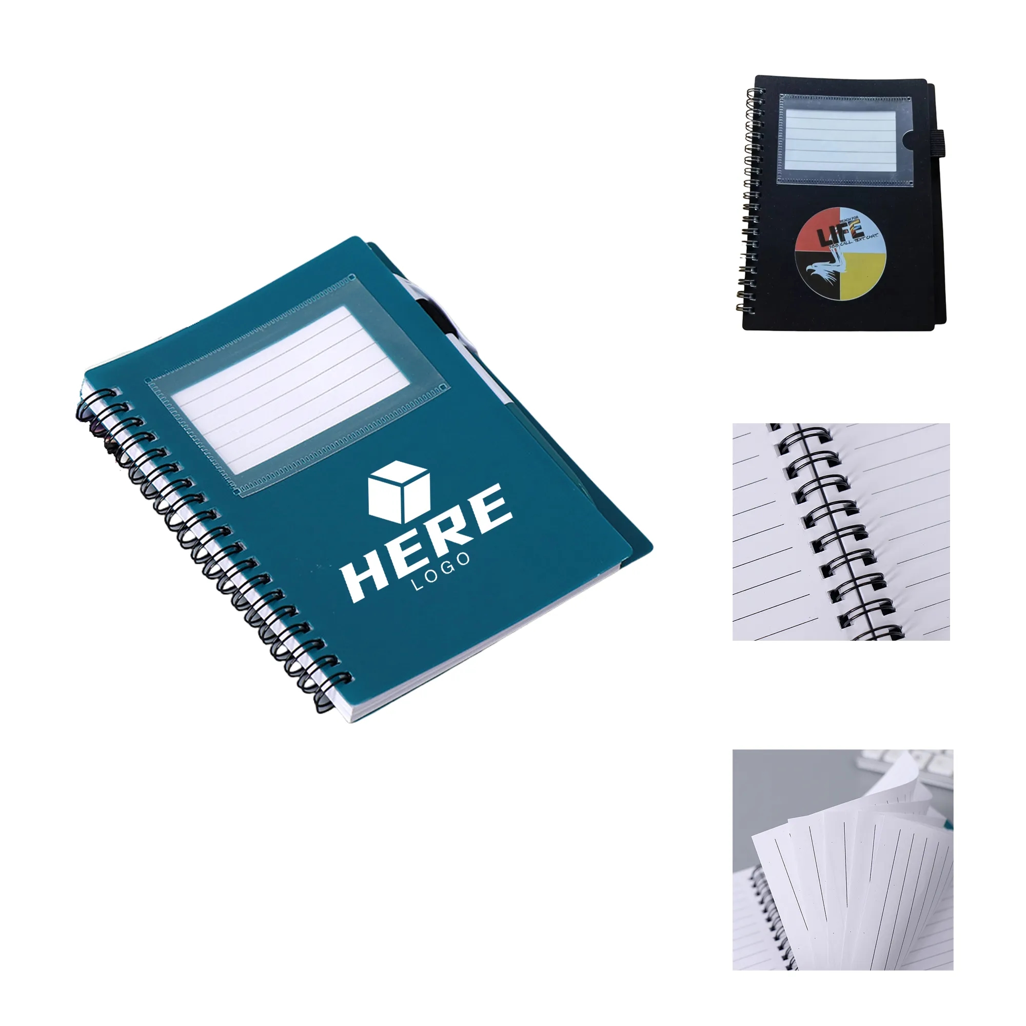 PVC Spiral Office Portable Notebook