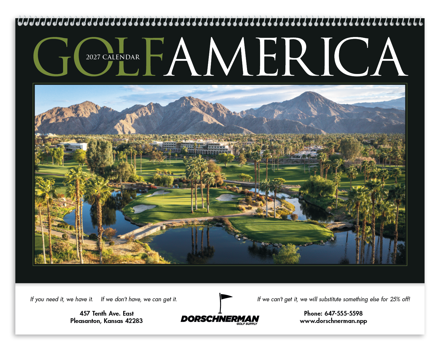 Triumph Calendars Golf America Calendar