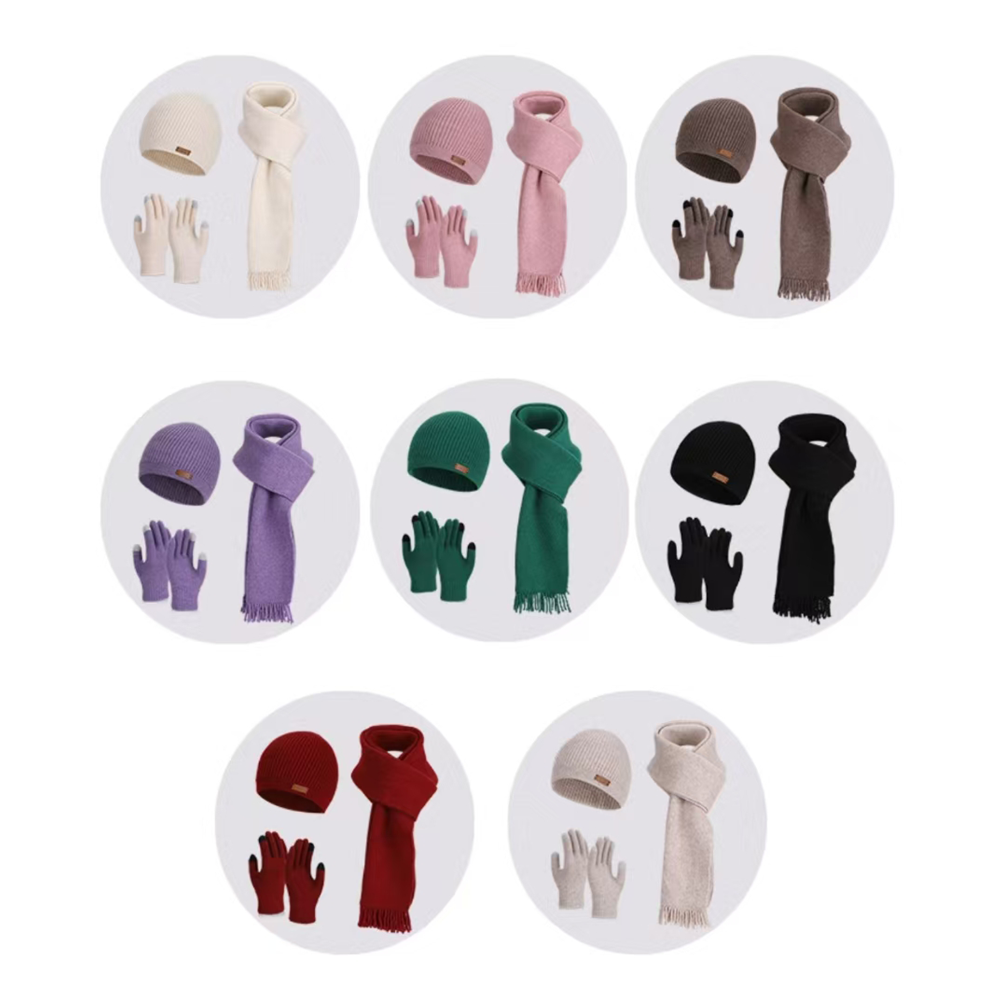 Cold Weather Knit Winter Accessory Kit 3