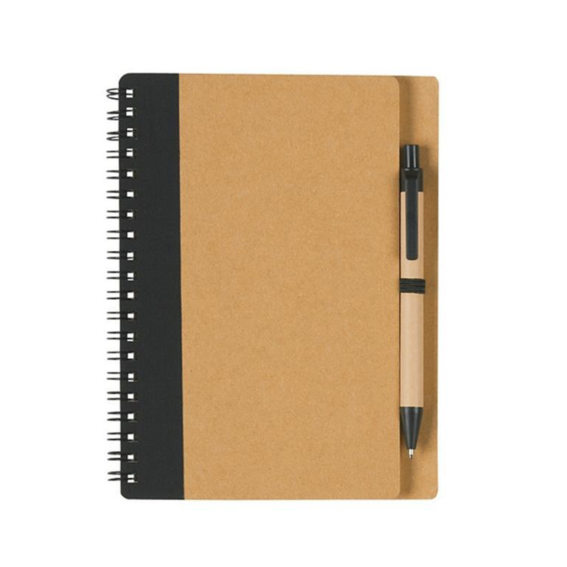 Recycled Kraft Spiral Notebook With Pen 11