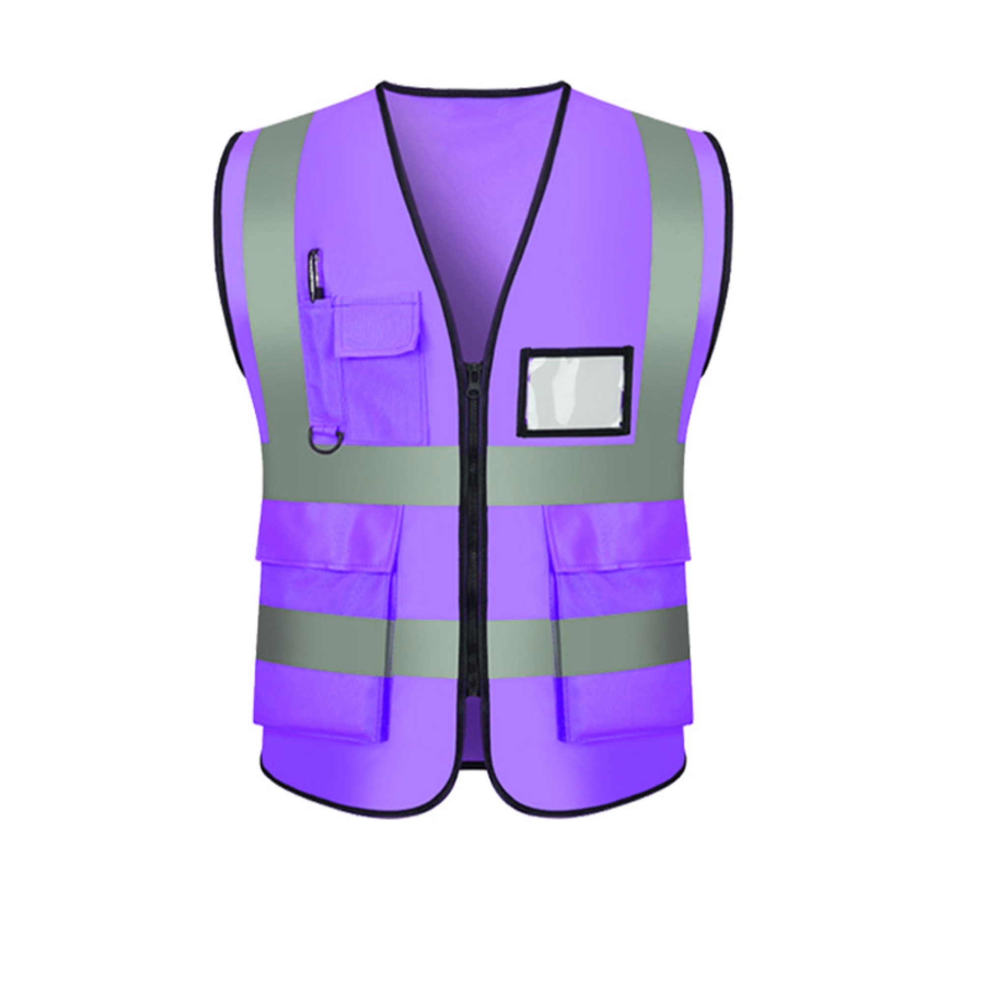 Fluorescent Work Vest With Reflective Strips 21