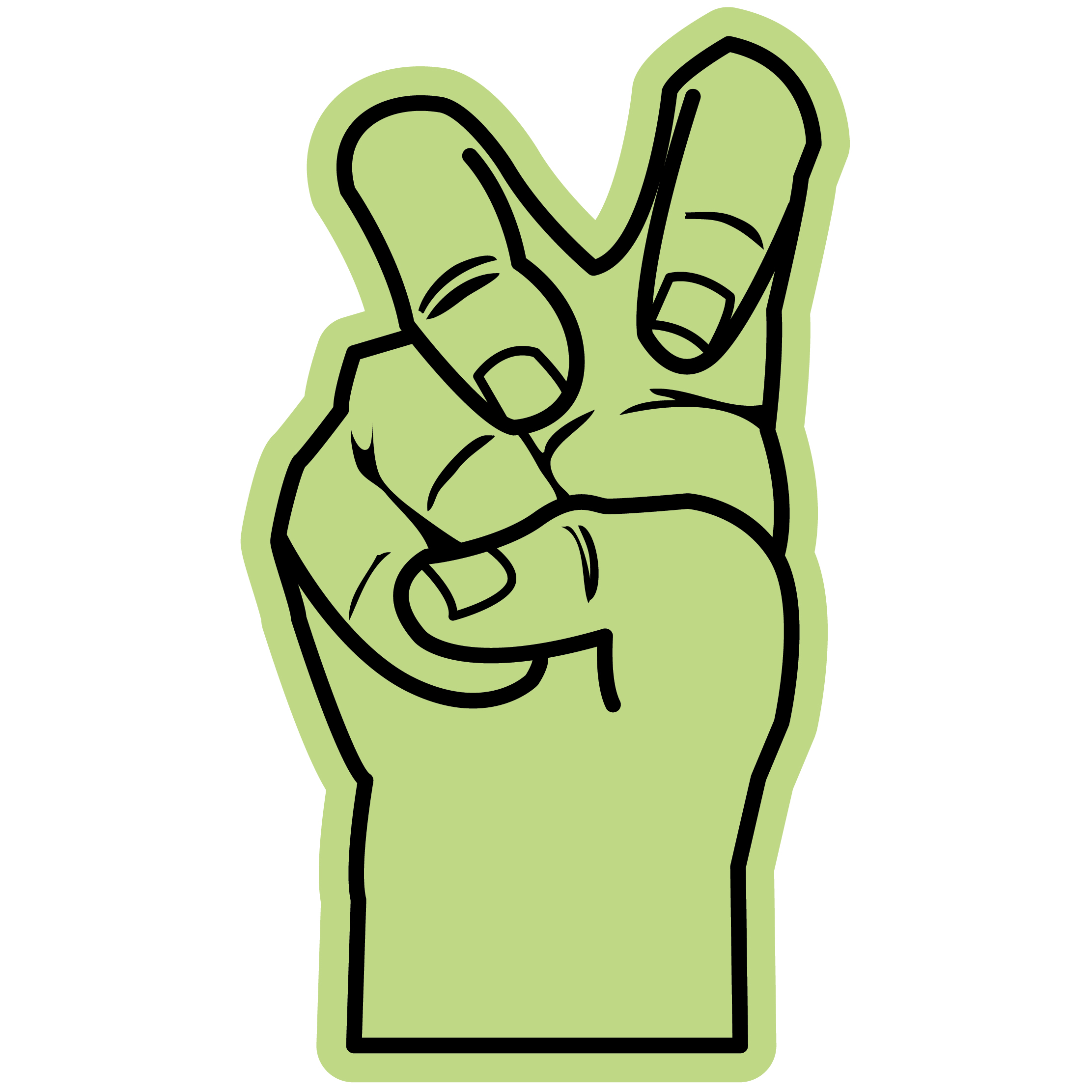Bent Finger Frog Hand 77