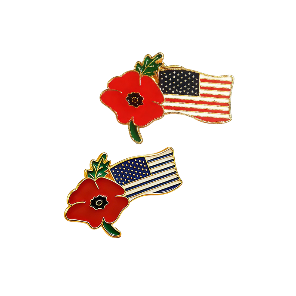Vintage Embossed Commemorative Alloy Brooch