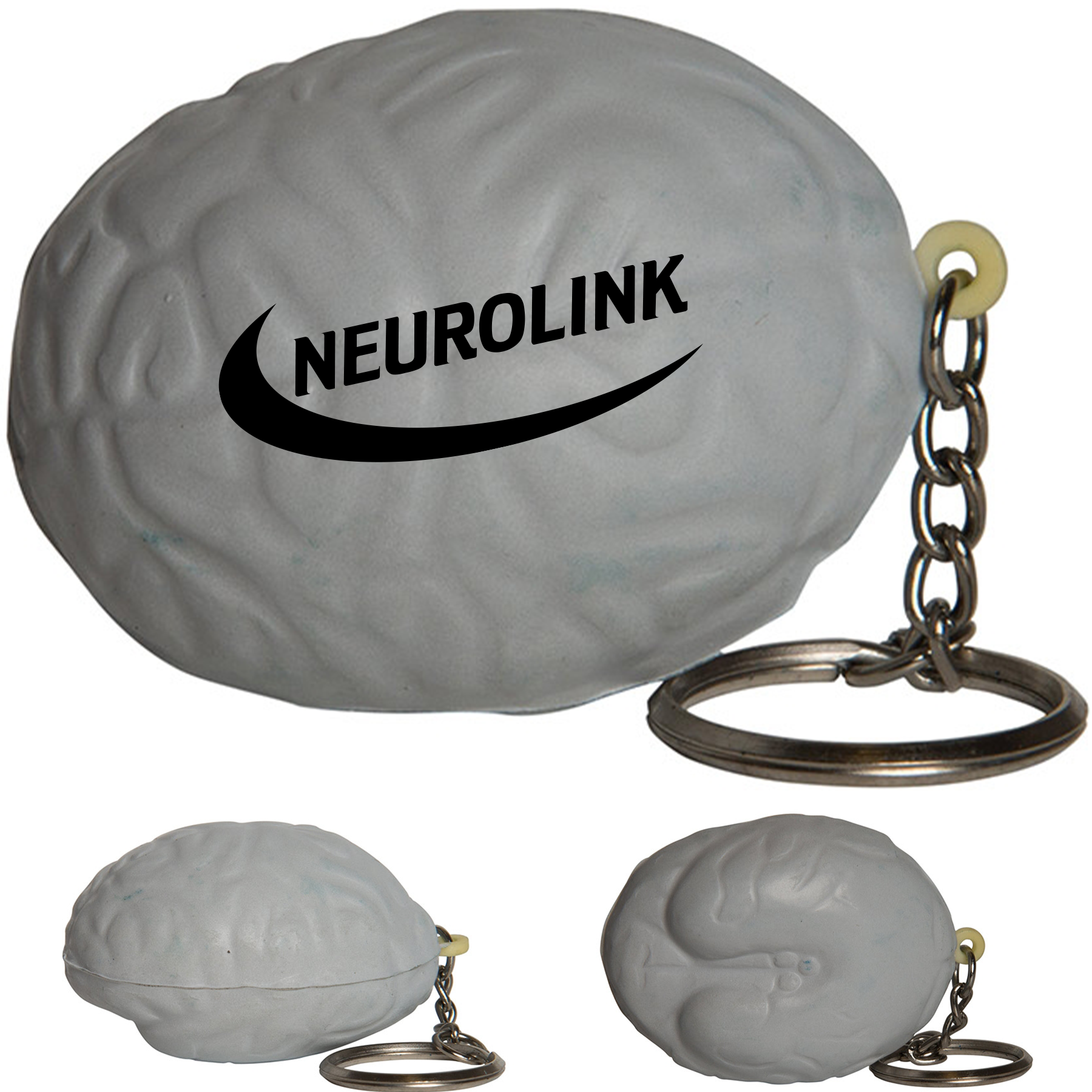 Brain Stress Reliever Keychain