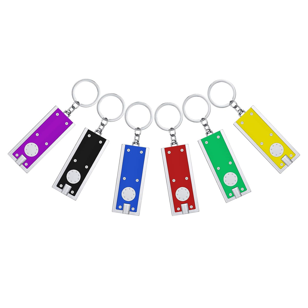 Mini LED Flashlight Key Ring 12