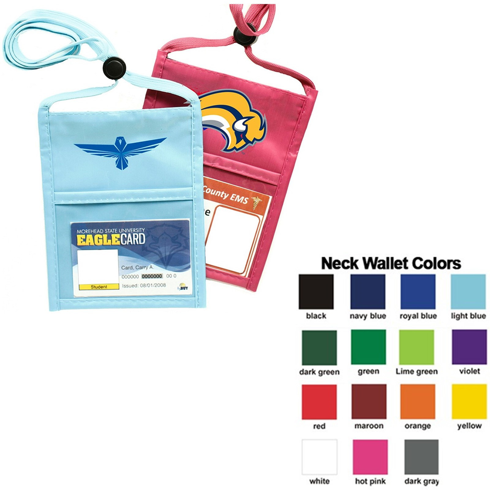 Neck Wallet Convention Badge Bag Holder