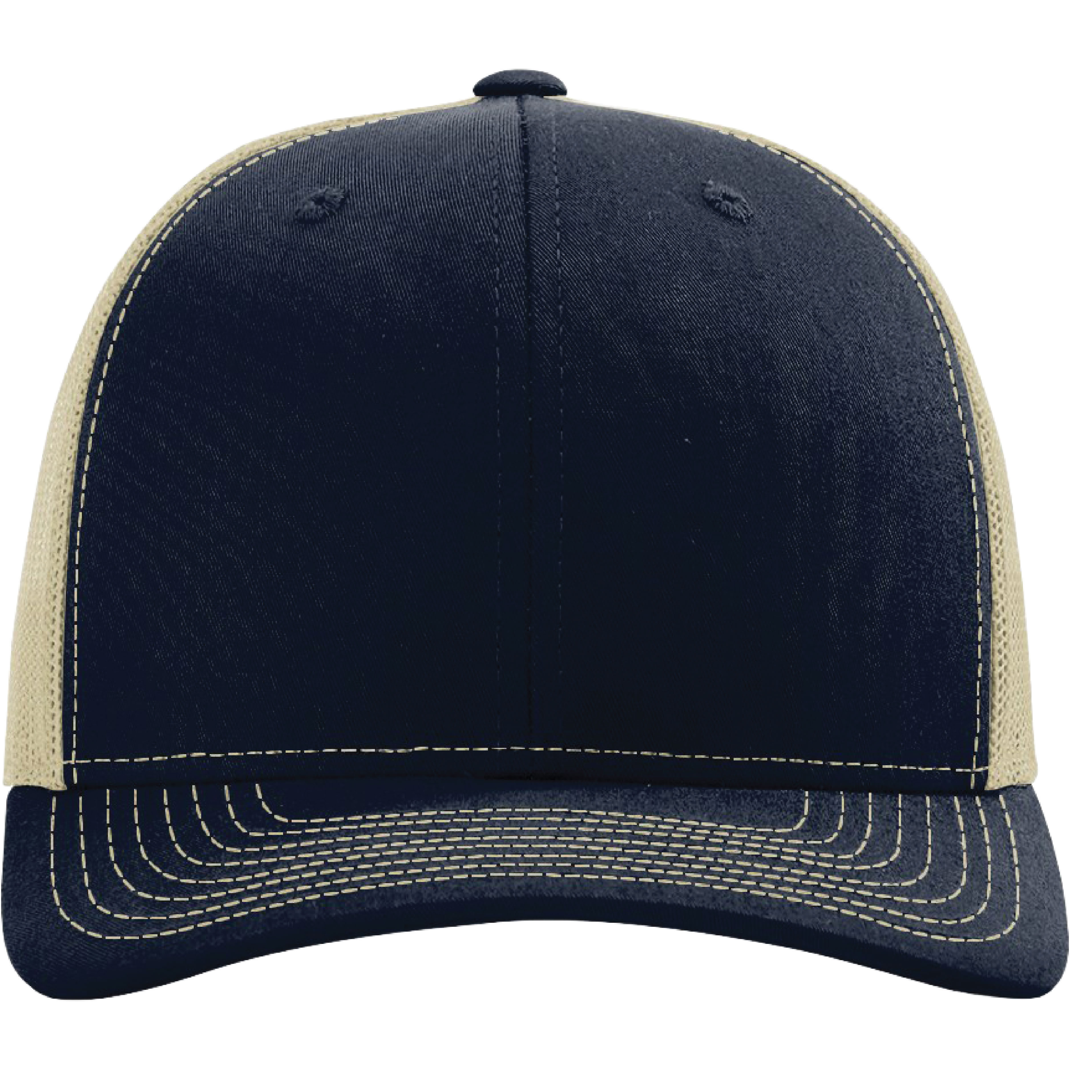 Richardson 112 6-Panel Snapback Trucker Hat w/Leatherette Adhesive Patches or Embroidery 300