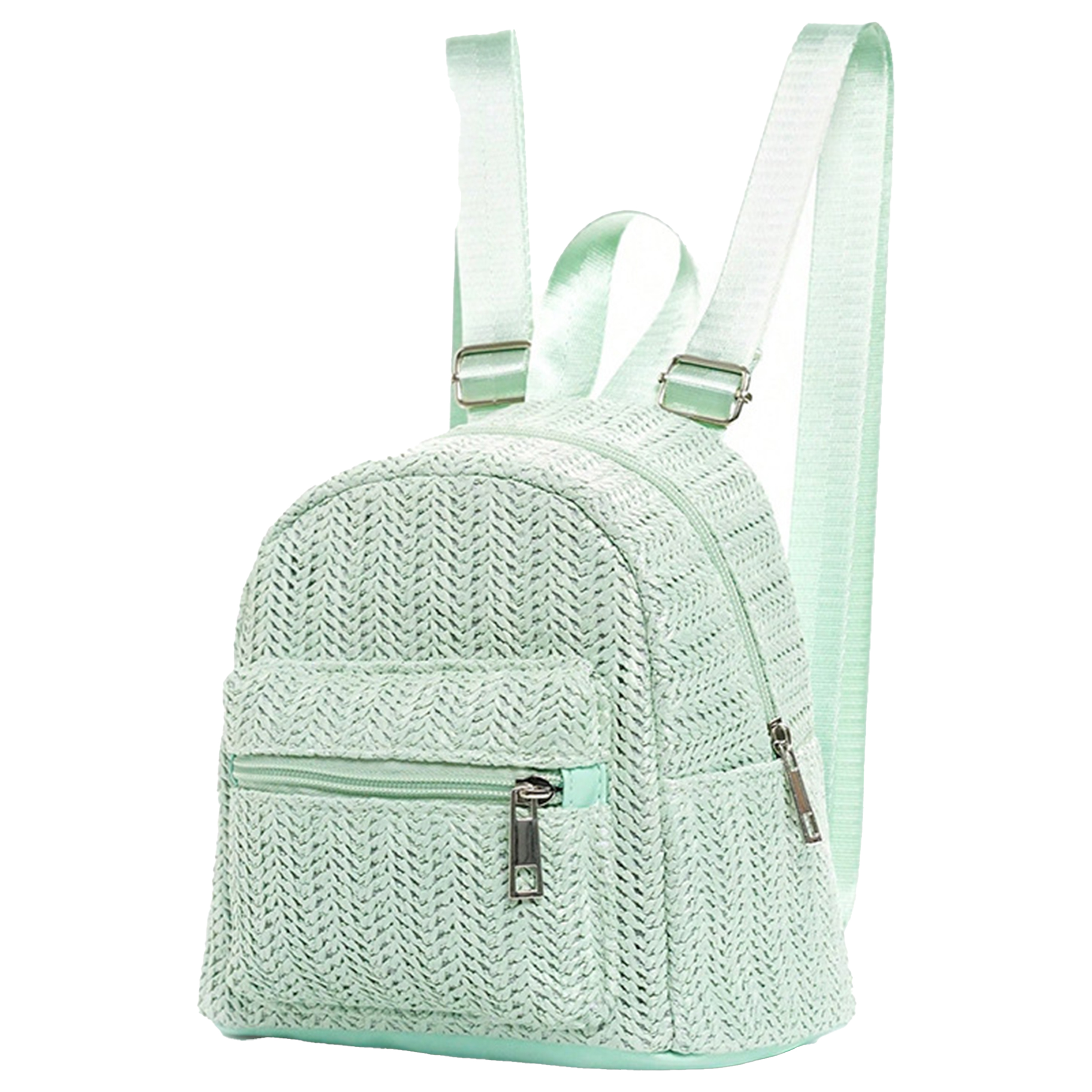 Jute Double Zipper Personalized Backpack 11