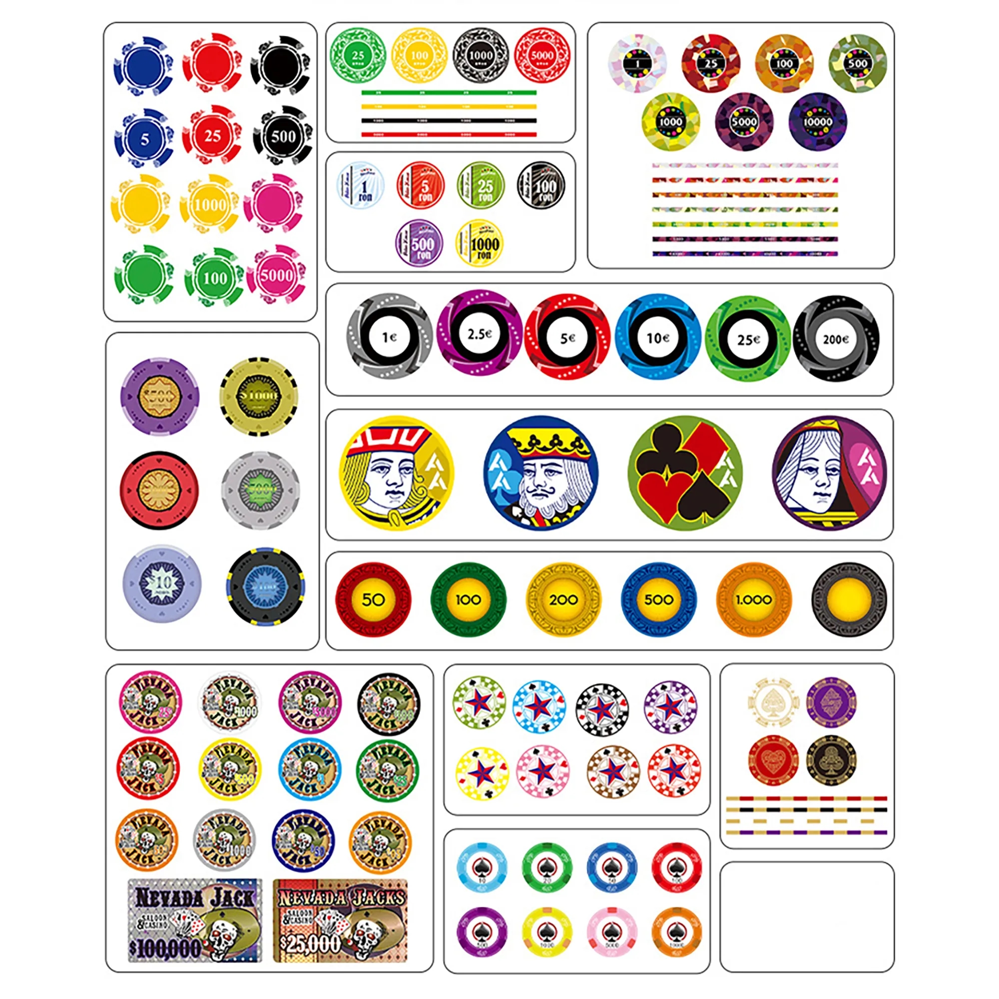 Custom Poker Ceramic Chips MOQ 100pcs 7