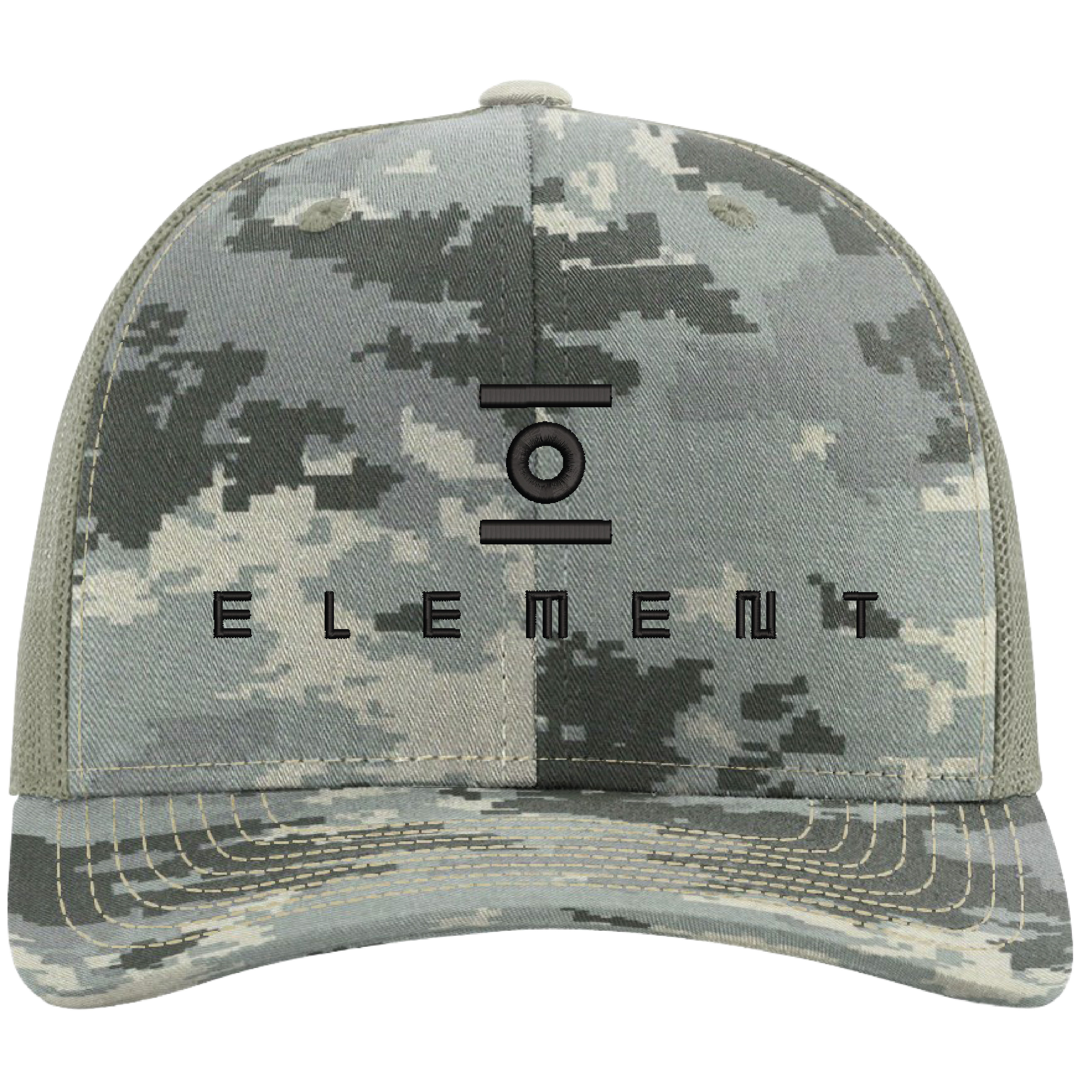 Richardson 112P Printed 6-Panel Snapback Trucker Hat w/Leatherette Adhesive Patches