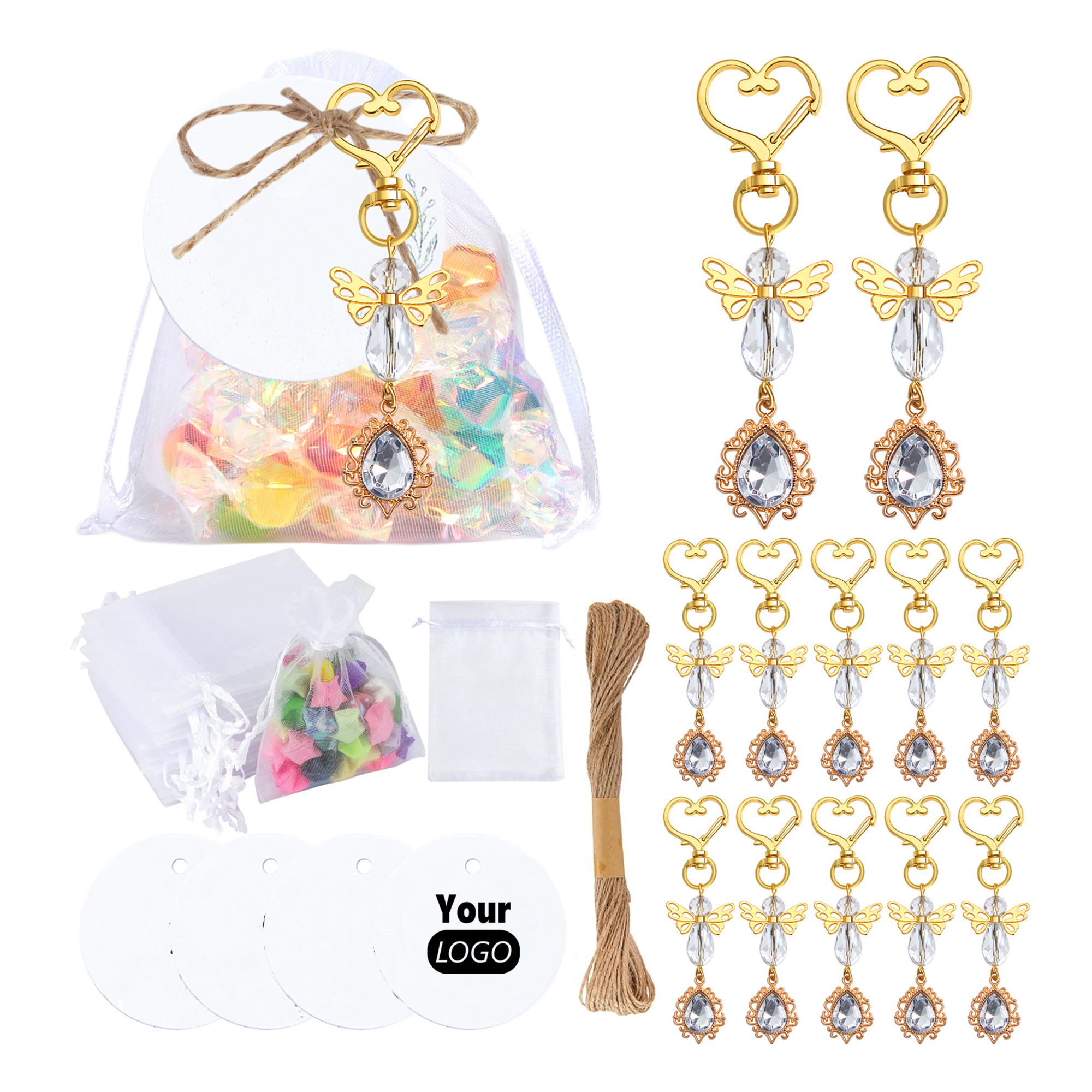 Angel Keychain Gift Set With Tags And Bags 3