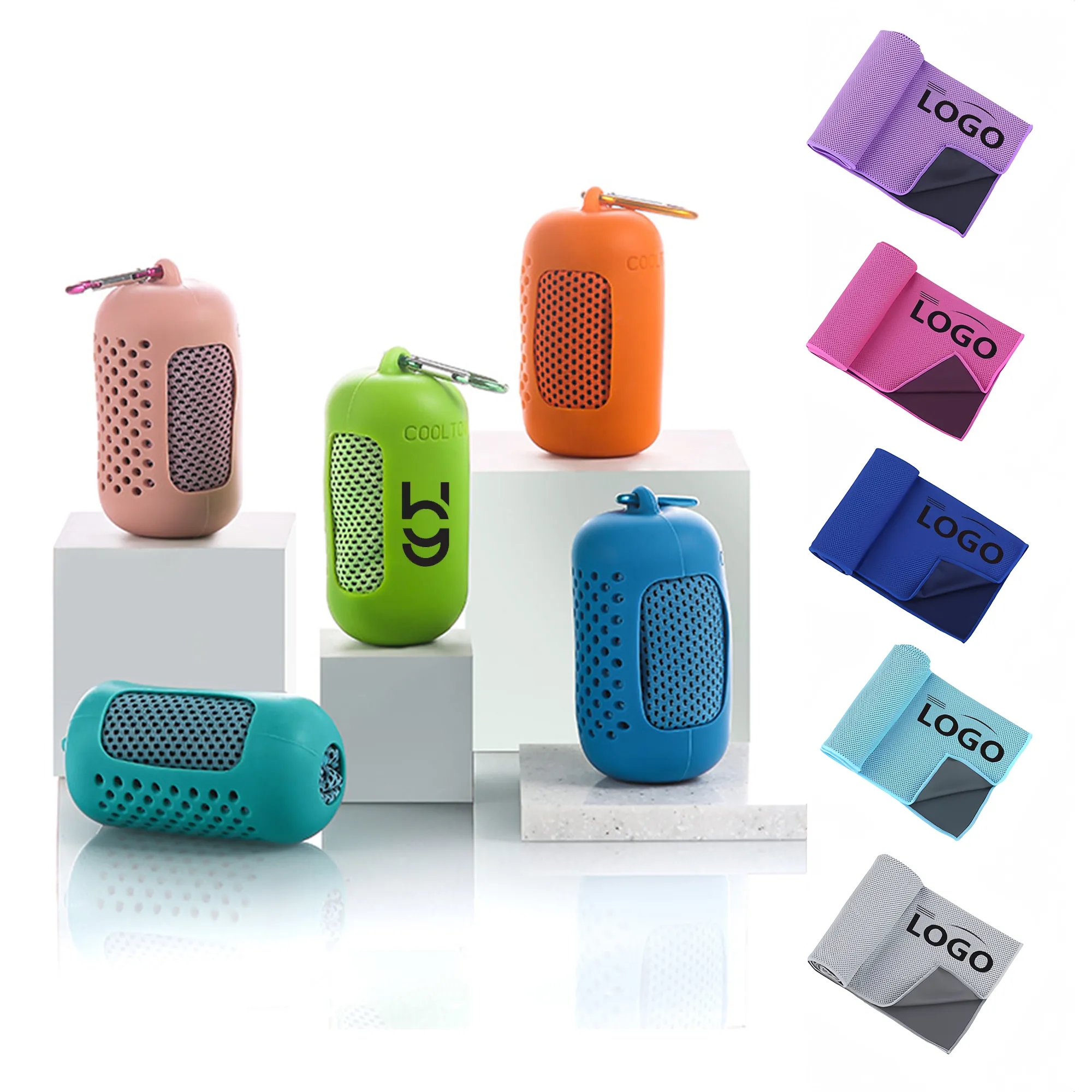 Sports Cooling Ice Towel Silicone Sleeve 6