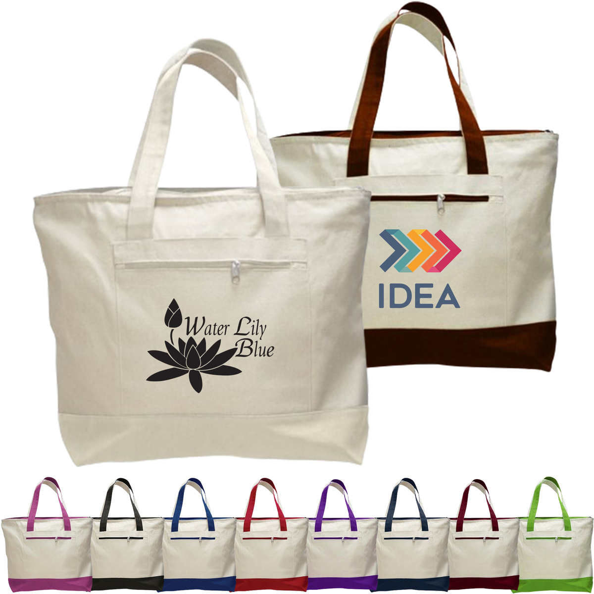 【あま】JAST SHOW TOTE BAG Large MSM Tote Bag with Zipper - Julia Gash Artwork