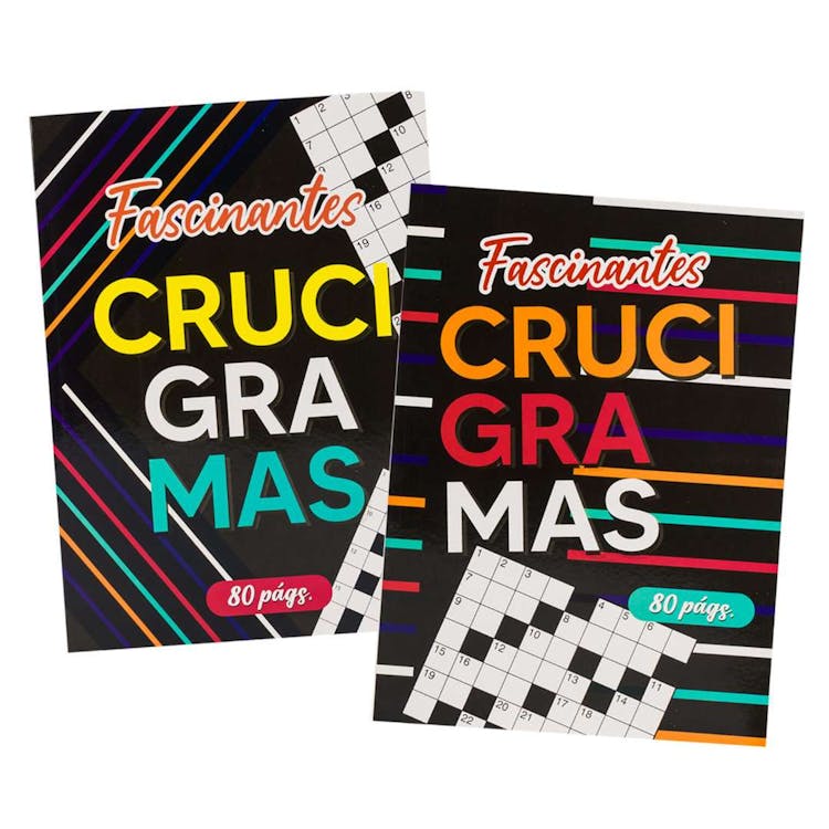 Spanish Crossword Puzzle Books - 80 Pages Two Titles 3