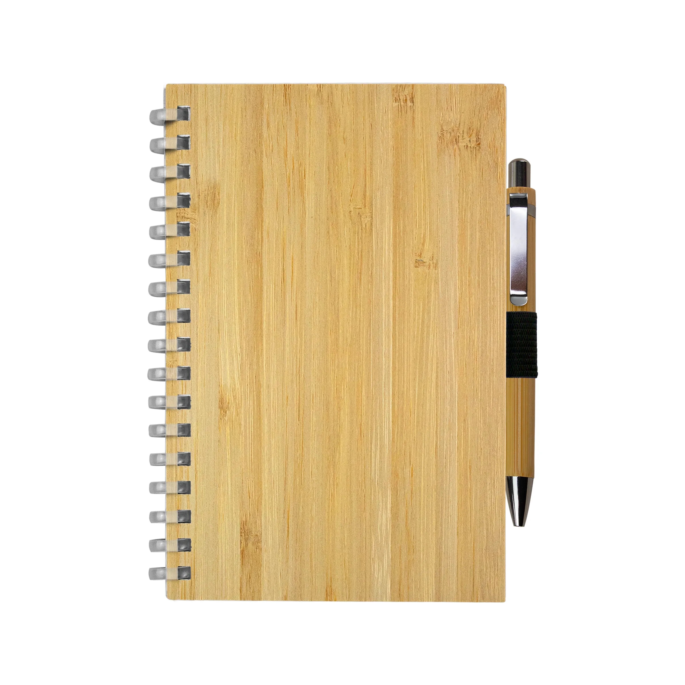 Bamboo Spiral Notebook Pen Set 3
