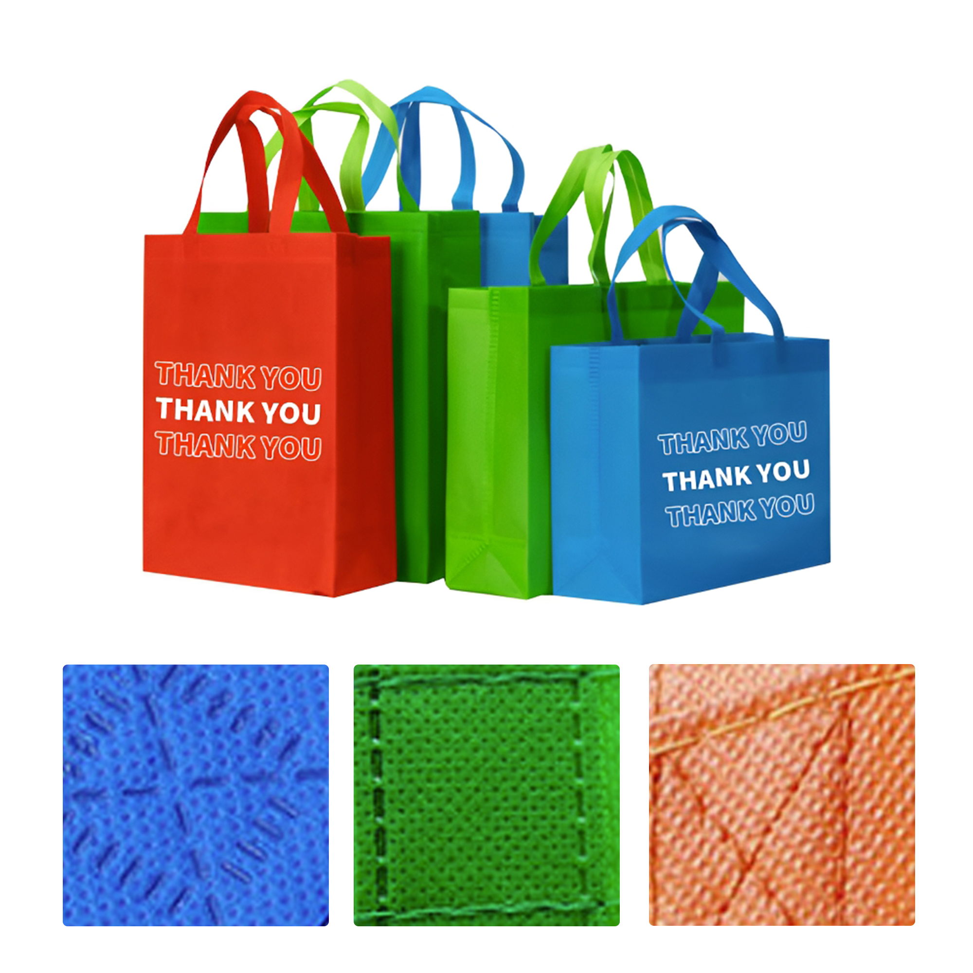 MOQ 50 Custom Non-Woven Tote Bag Blank Eco-Friendly Promotional Gift 3