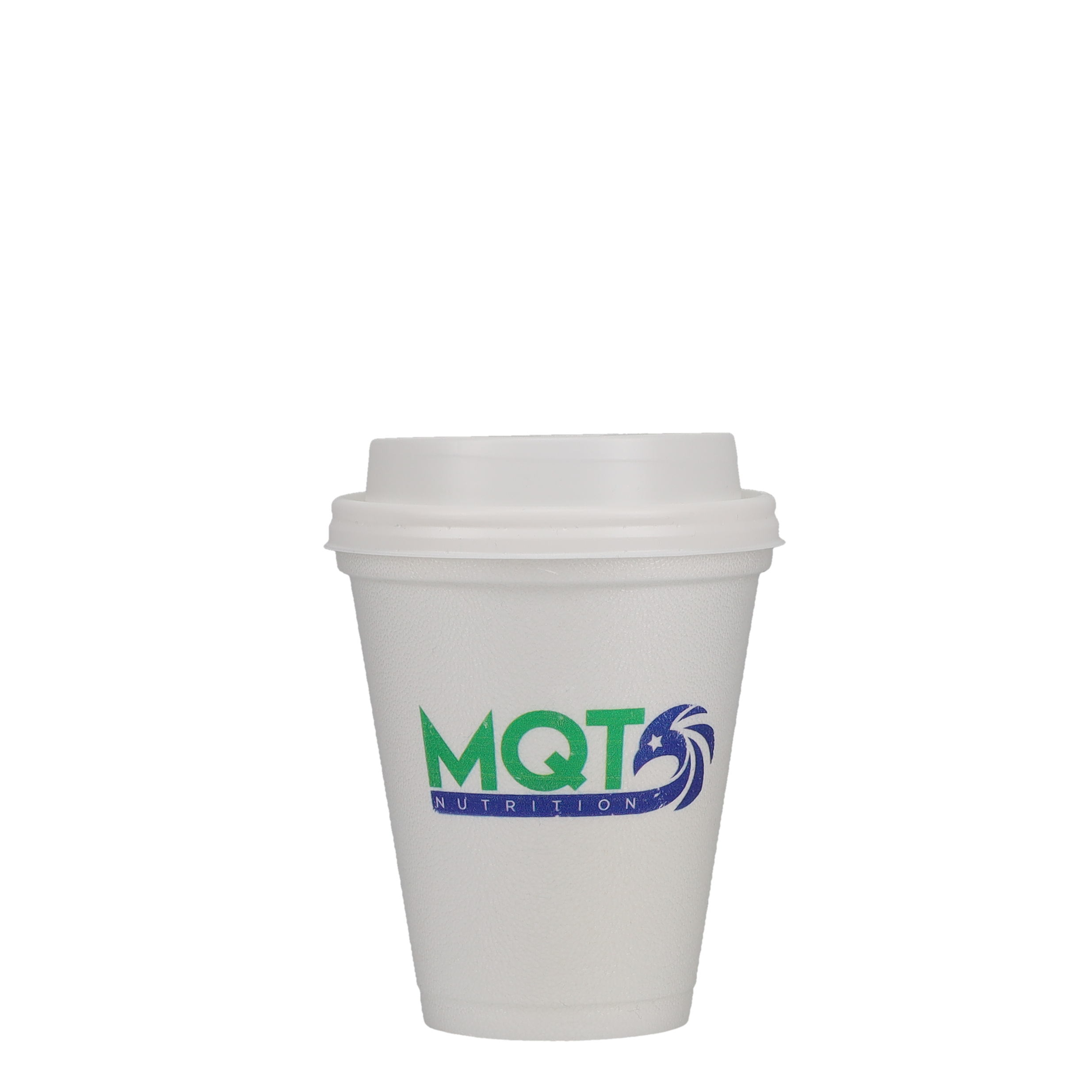 10 oz Foam Cup Domed Lid White 3