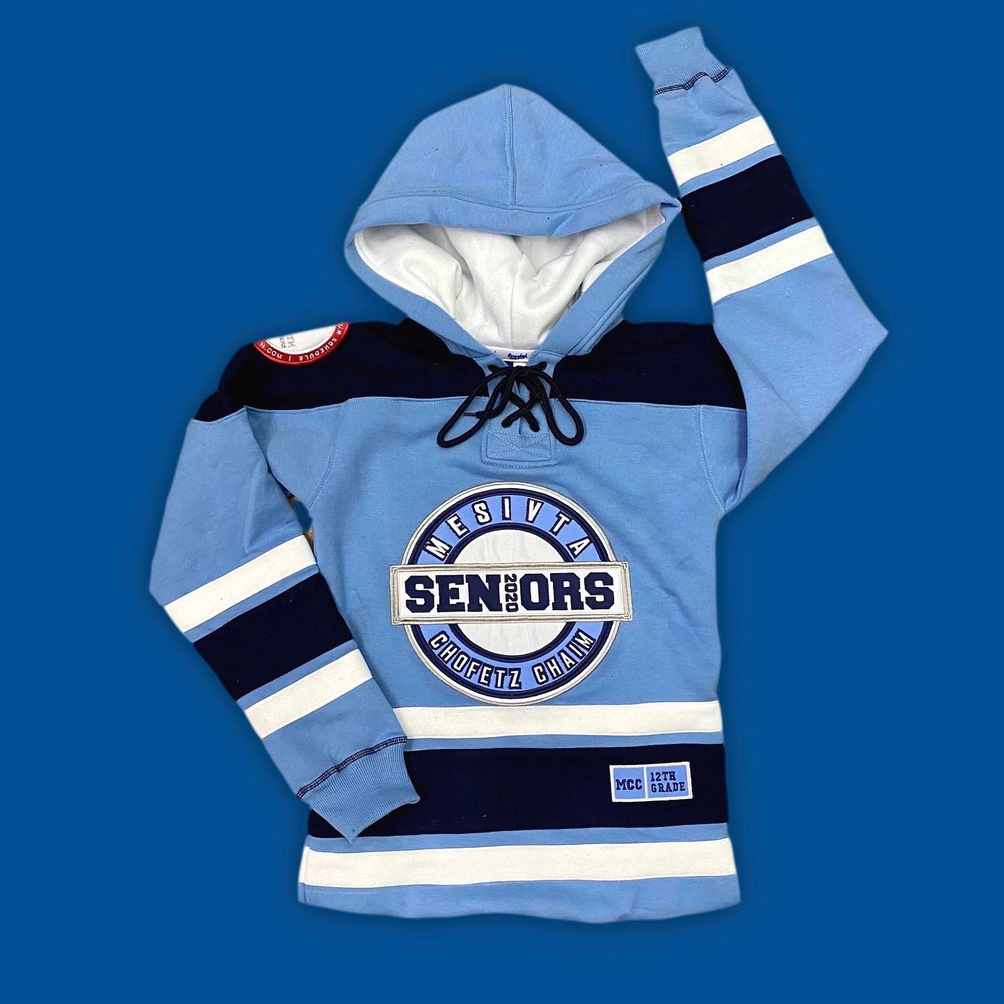 Custom Sewn Hockey Hoodie, custom hoodie or sweatshirt with logo imprint 21