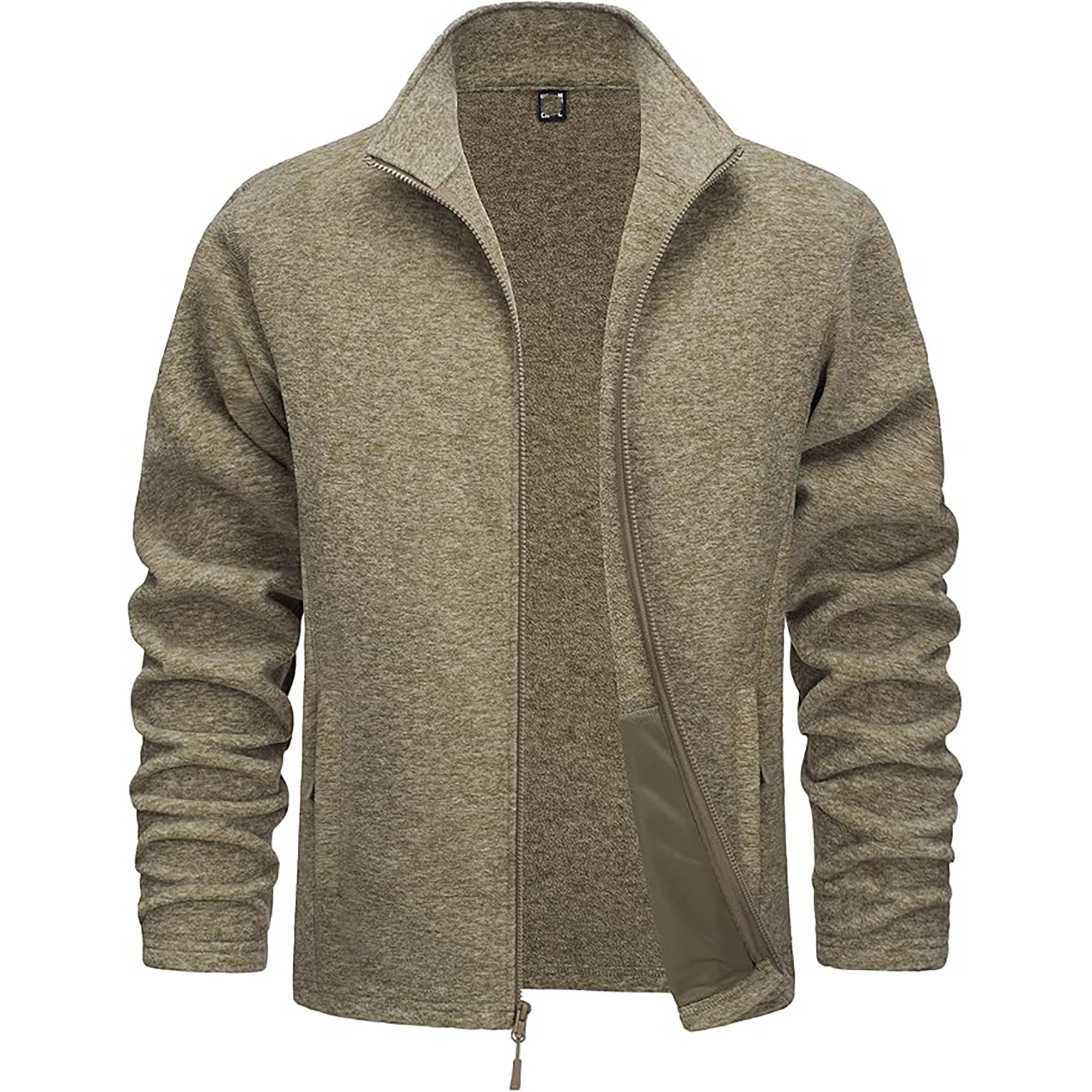 "Men Zipper Fleece Jacket Full zipper" 52