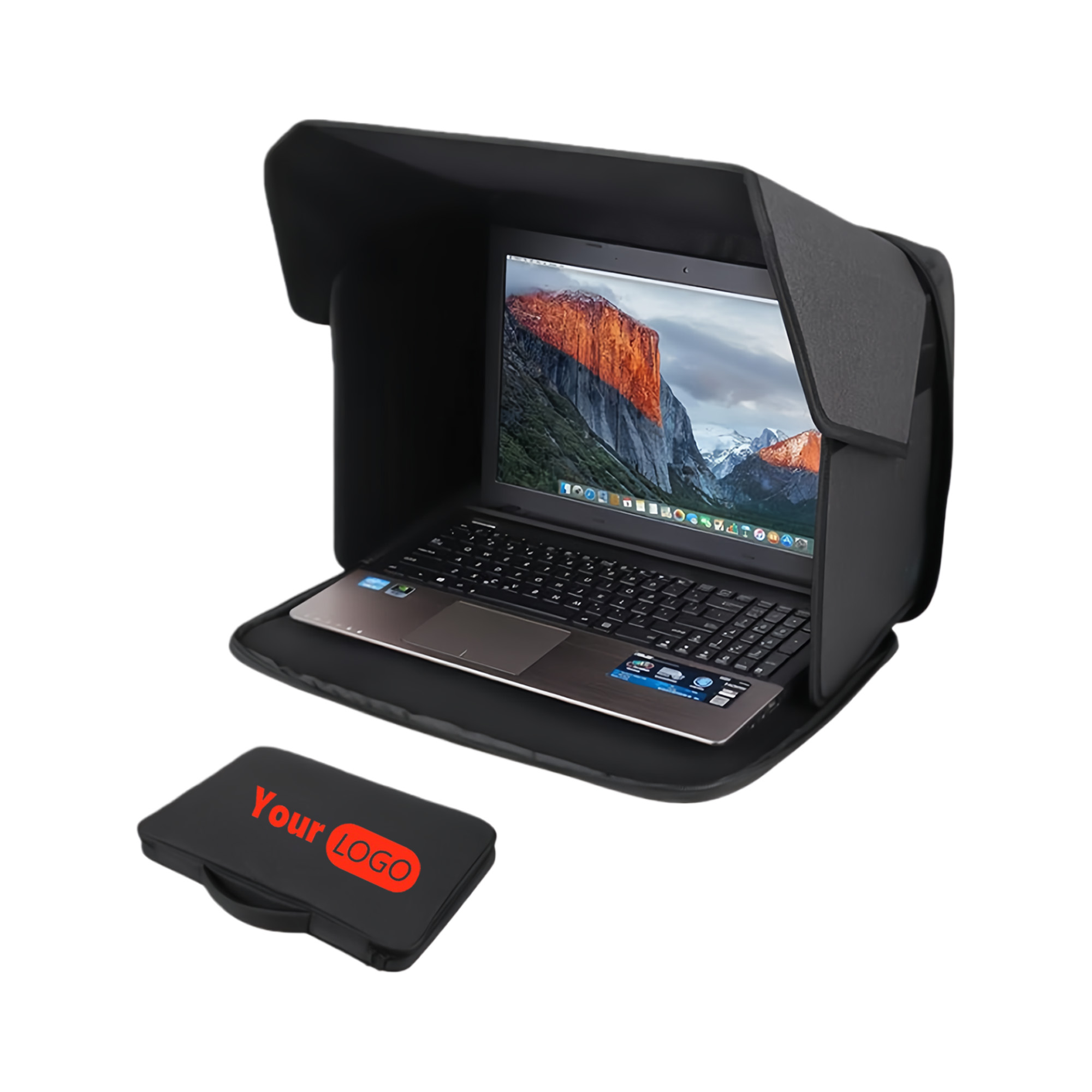 Foldable Outdoor Laptop Sunshade Made Of Polyester 4
