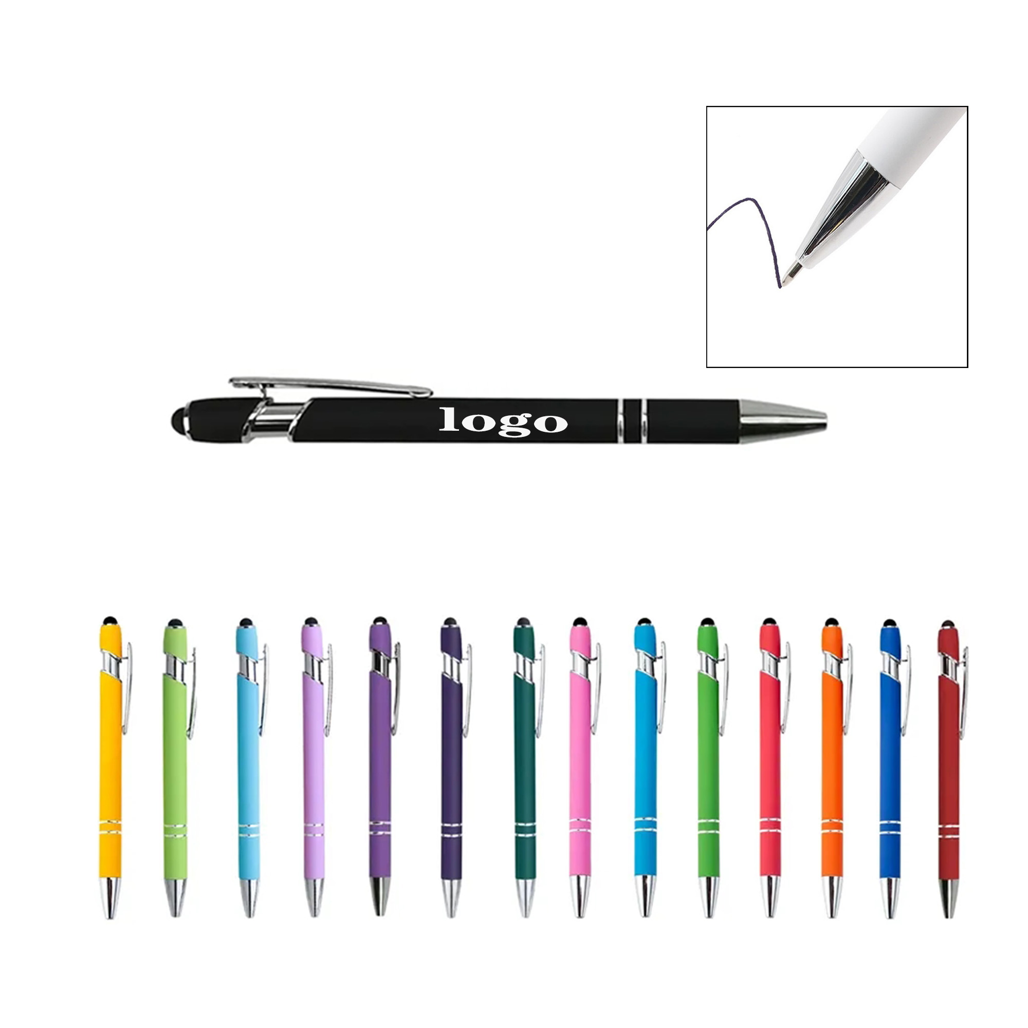 Stylus Tip Retractable Ballpoint Pen