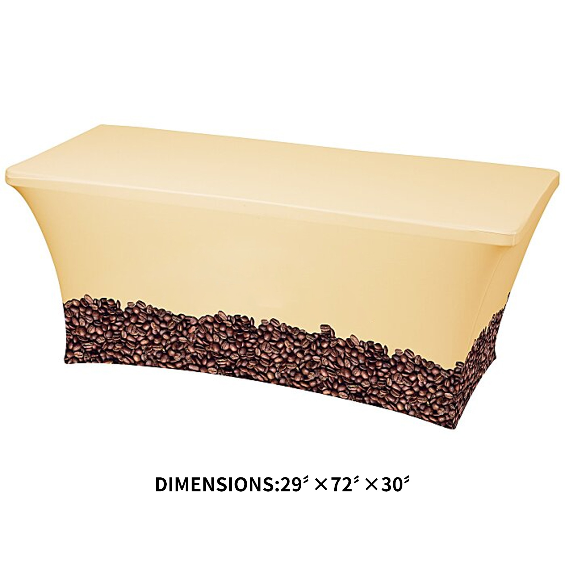 Hemmed Closed-Back Table Cover- Full Color 7