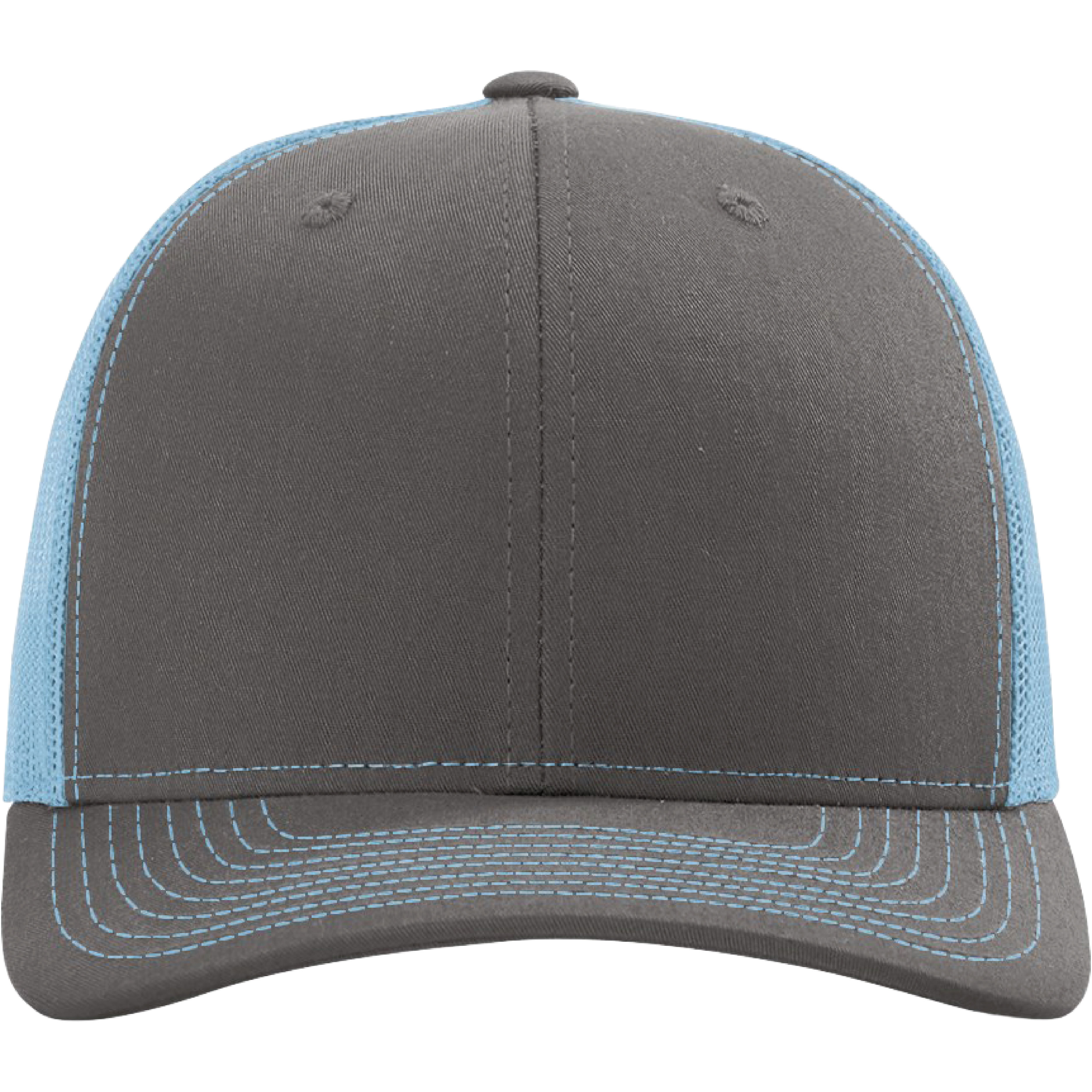 Richardson 112 6-Panel Snapback Trucker Hat w/Leatherette Adhesive Patches or Embroidery 477