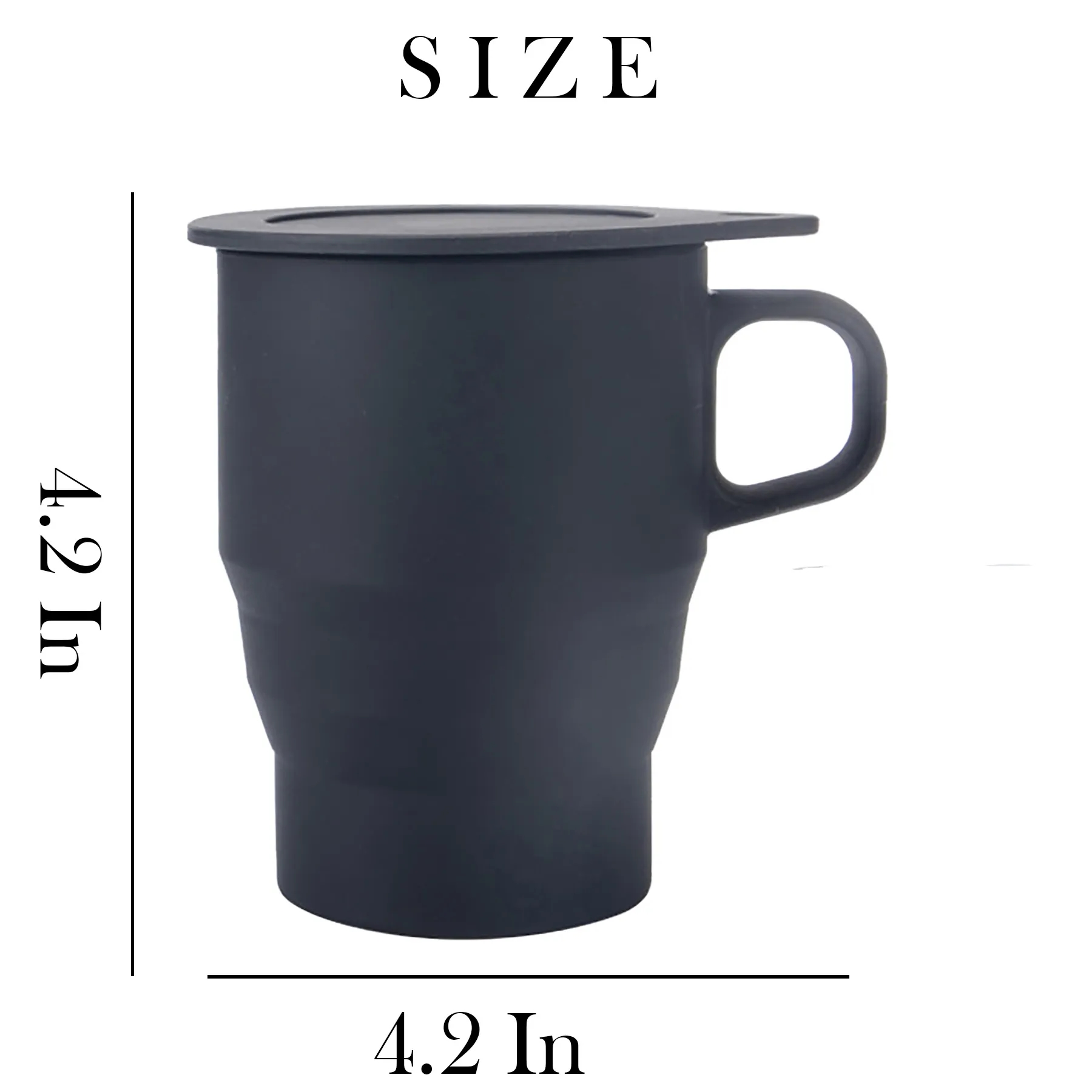 Polypropylene Silicone Folding Mug 16