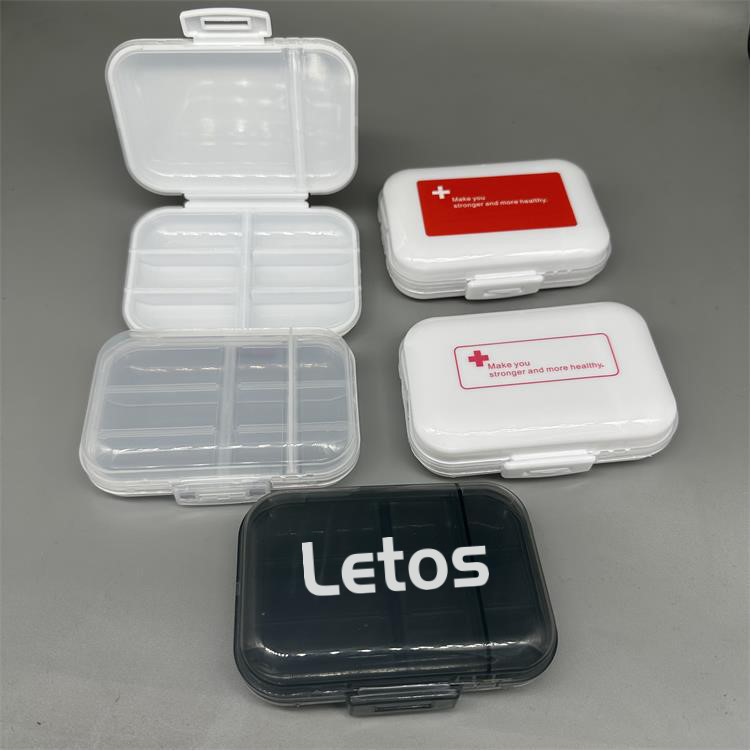 Portable PP Medicine Organizer With Multiple Compartments