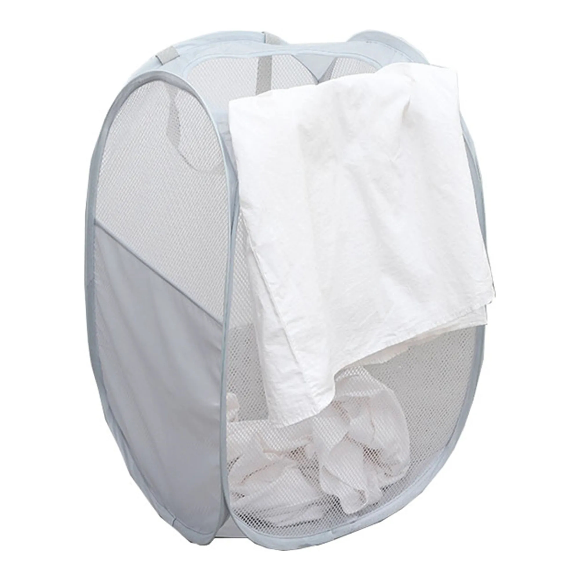 Durable Handle Collapsible Mesh Laundry Basket 24