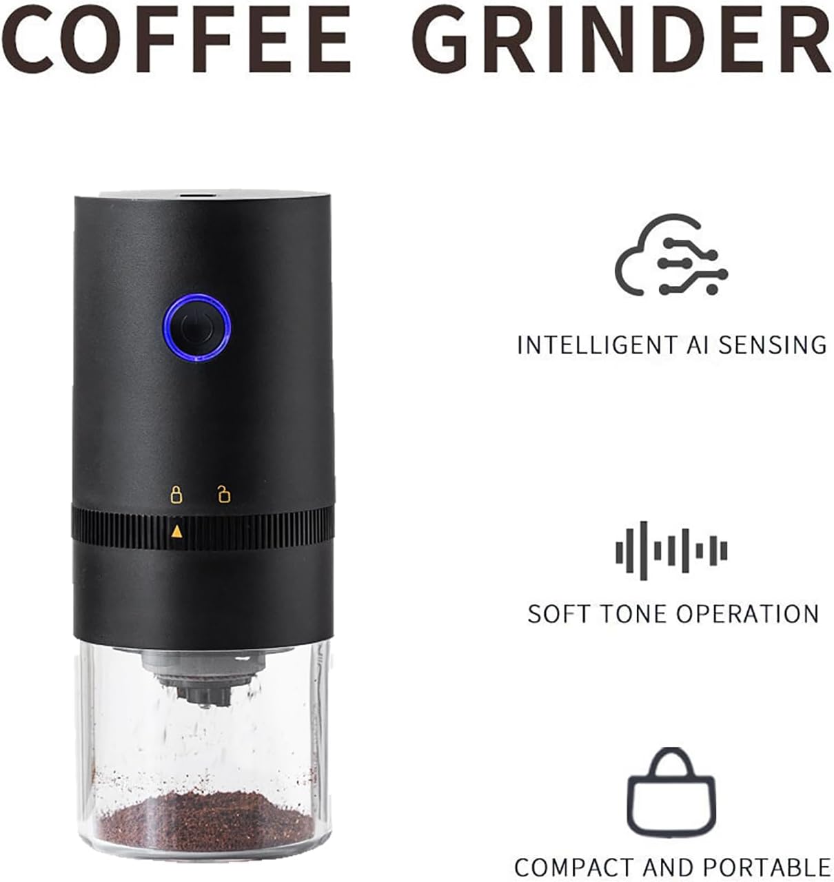 Portable Electric Burr Coffee Grinder 15