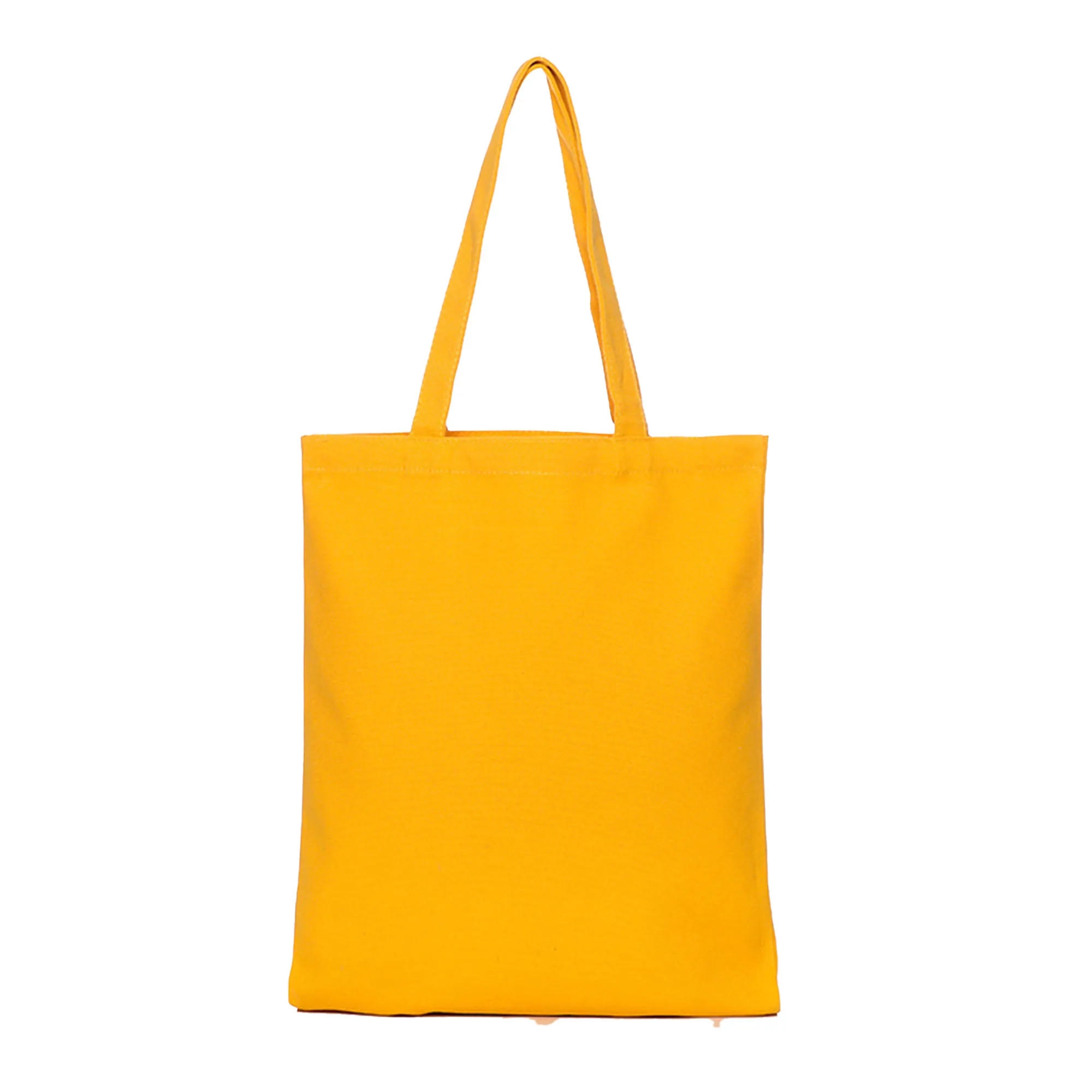 MOQ 10 Polyester Cotton Solid Color Hand-Held Canvas Bag, custom tote bag with logo imprint 22