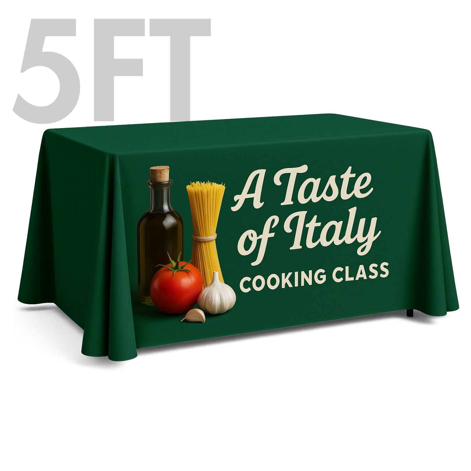 5' Table Throw, Full-Color Front Panel 96