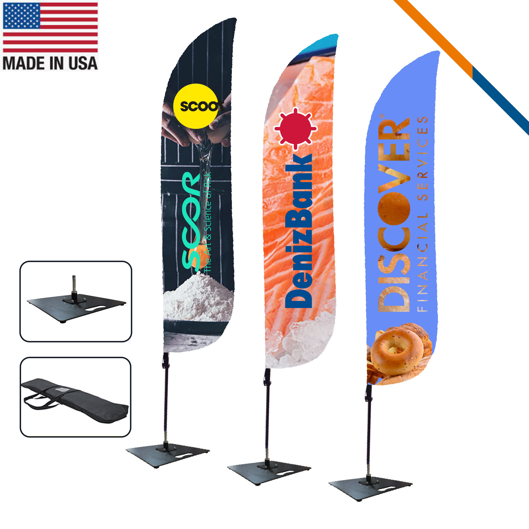 13' World Double-Sided Feather Flag