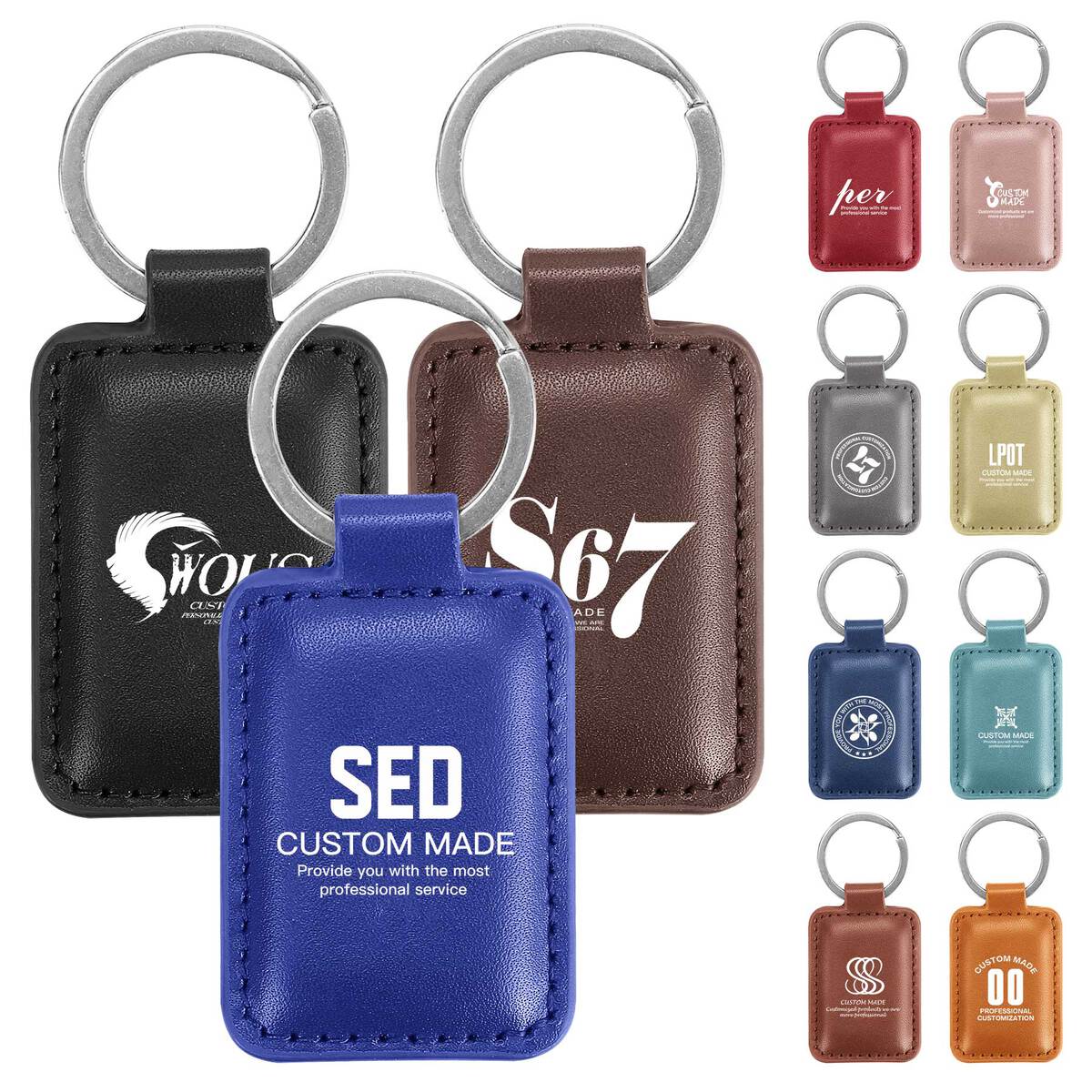 PU Leather Keychain