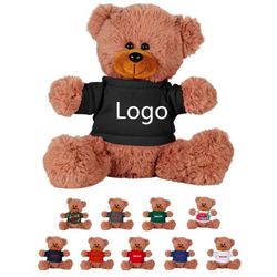 Plush Bear w/ Embroidered Paws and T-Shirt