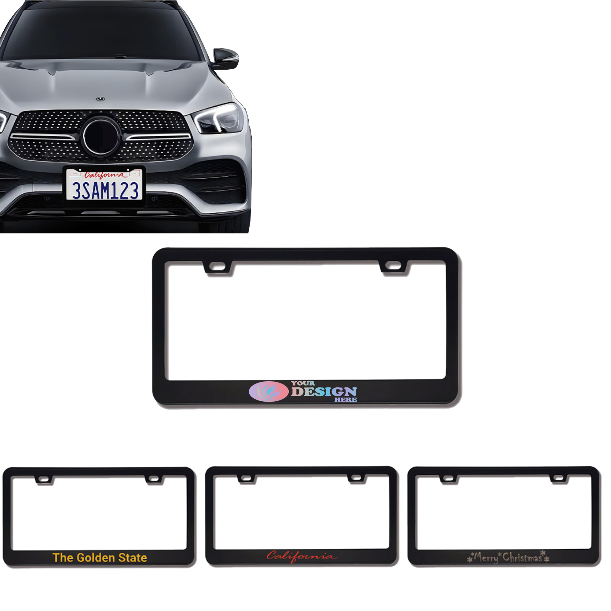 Custom Stainless Steel License Plate Frame 4