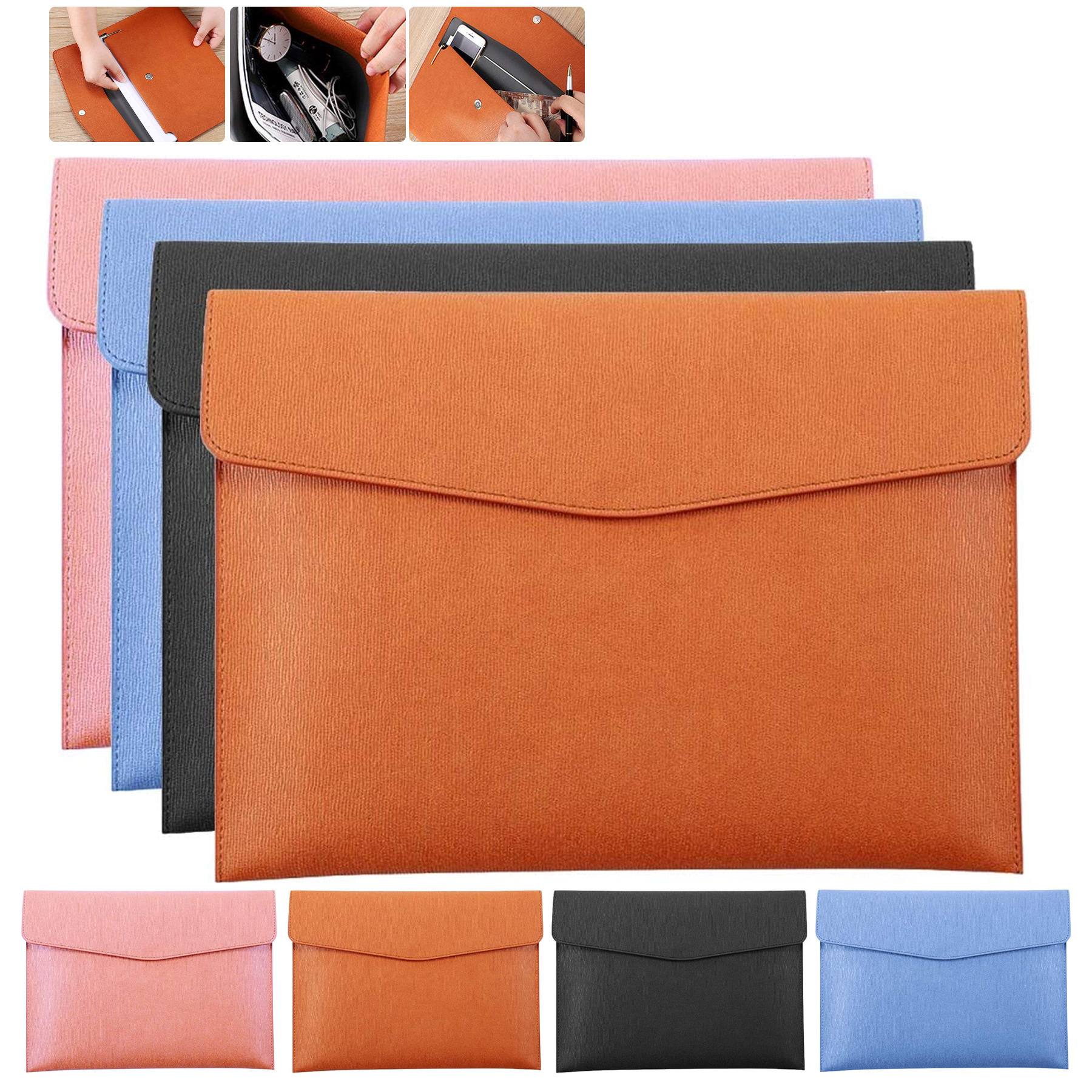 PU Leather A4 Handheld Folder 6