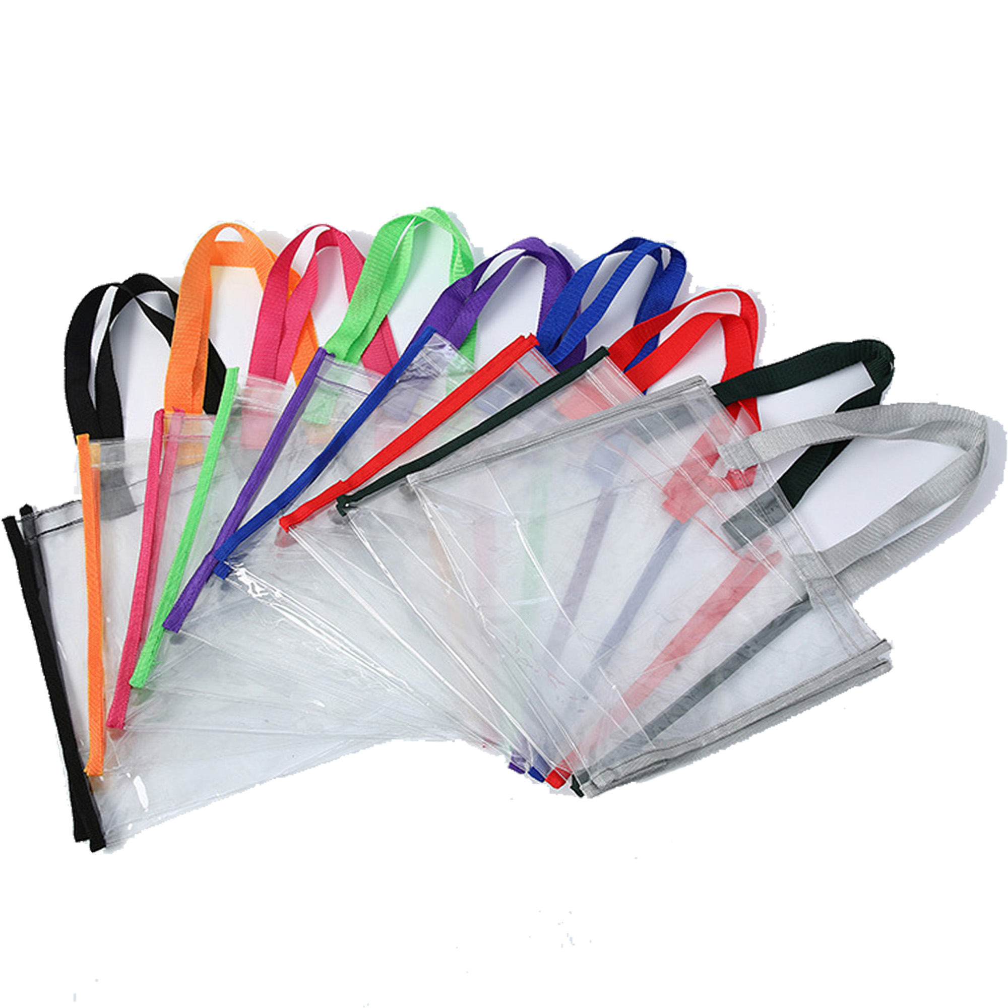 Durable Transparent PVC Handbag With Customizable Design For Shopping And Events 4