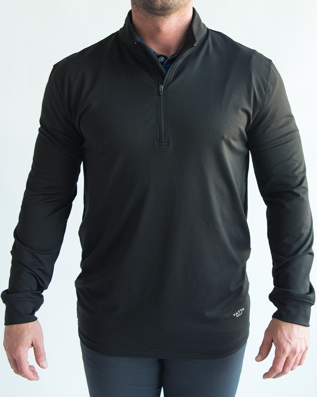 Black Quarter Zip - Men's
