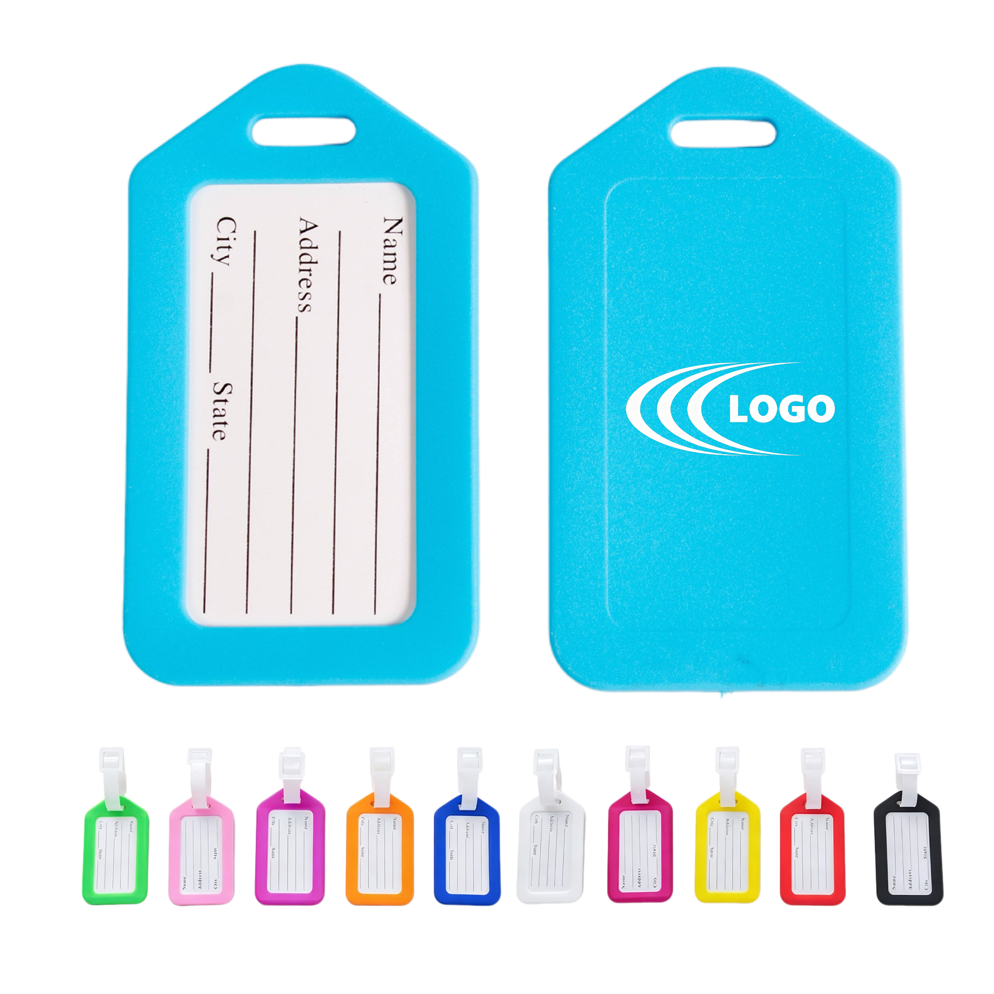 Plastic Luggage Tag with ID Card MOQ 20 2