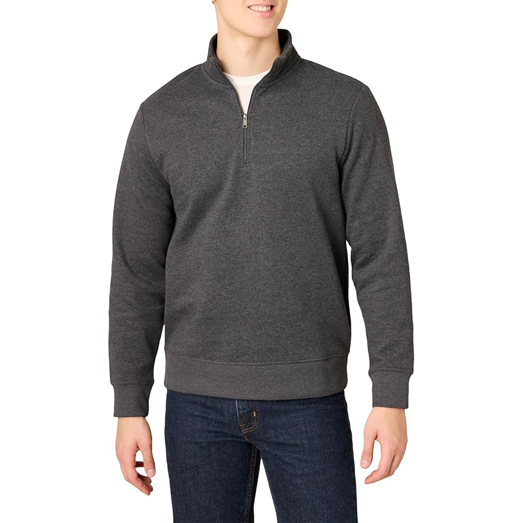 Men Quarter Zip Pullover Sweatshirt, custom hoodie or sweatshirt with logo imprint 32