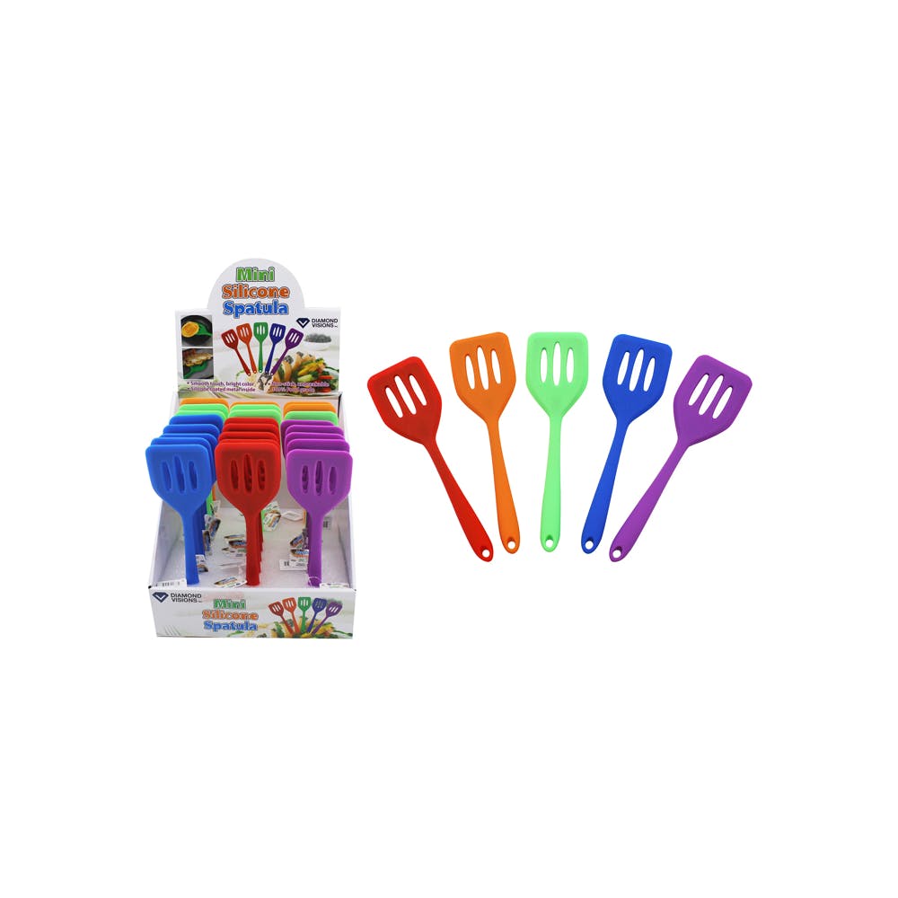 Mini Silicone Spatulas Assorted 8" 3