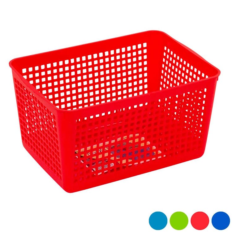 Rectangular Slotted Baskets - Assorted Colors 3