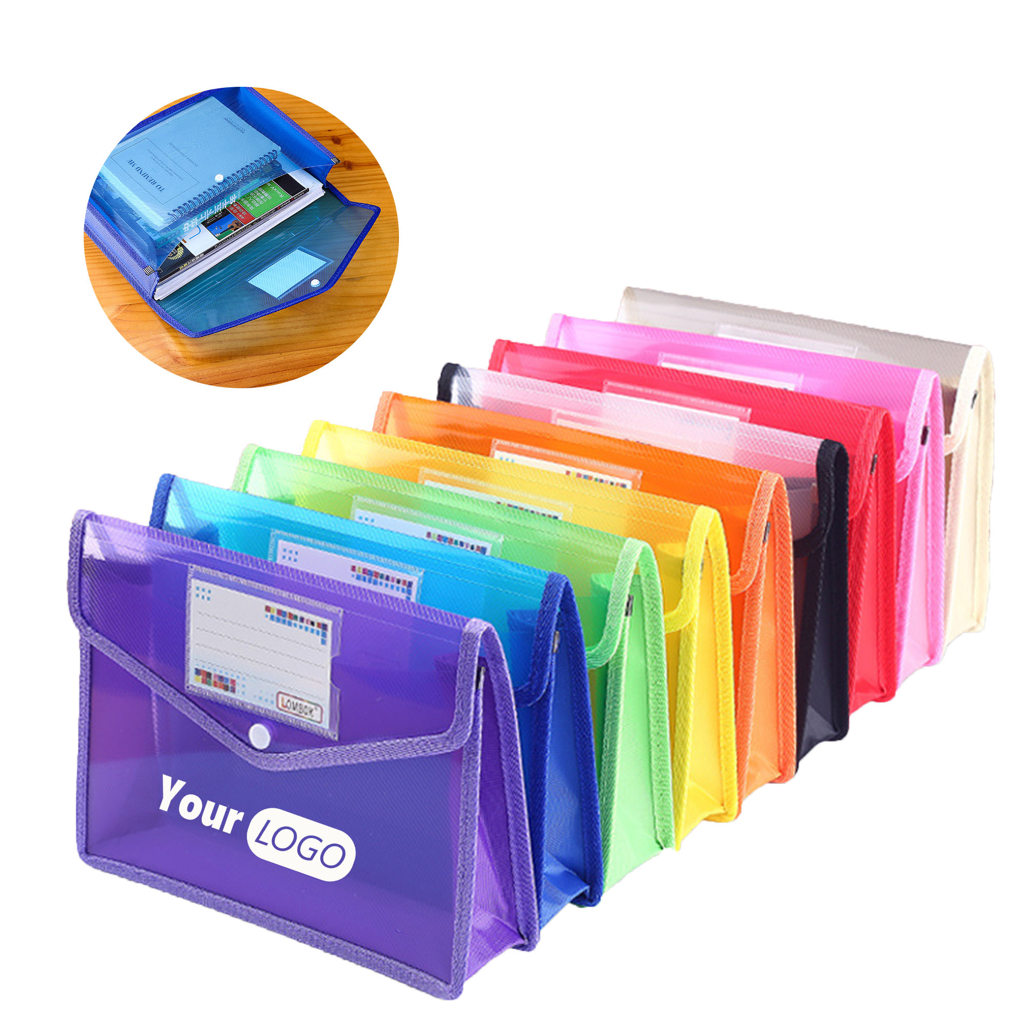 Vibrant Translucent Document Organizer Holders 7