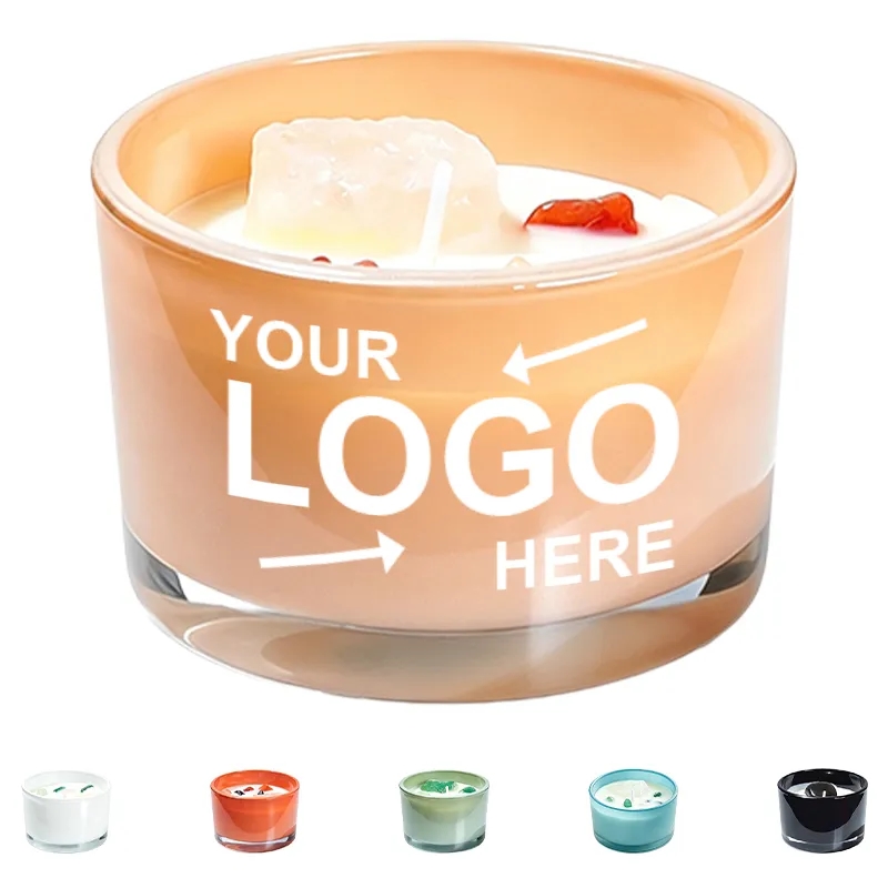 Frosted Glass Scented Candle