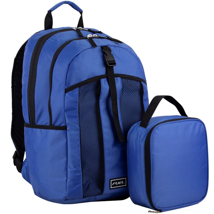 18" Backpack & Lunch Bag Sets - Blue/Black 3