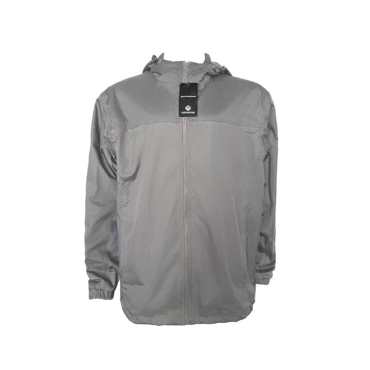 Men's Waterproof Full Zip Raincoats - Size XL Gray 3
